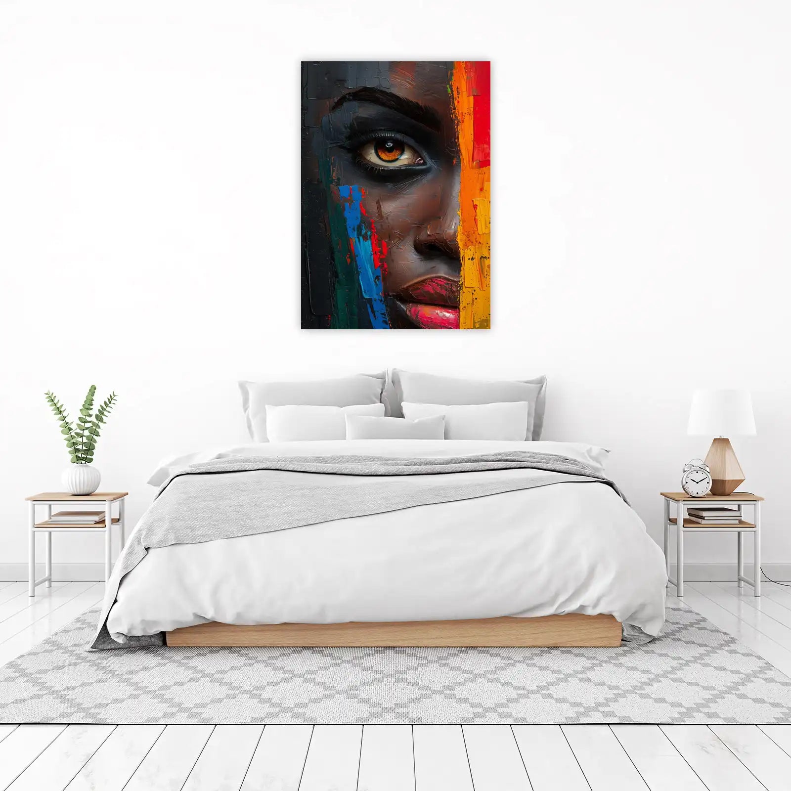 Bold Expressionist Portrait Wall Art