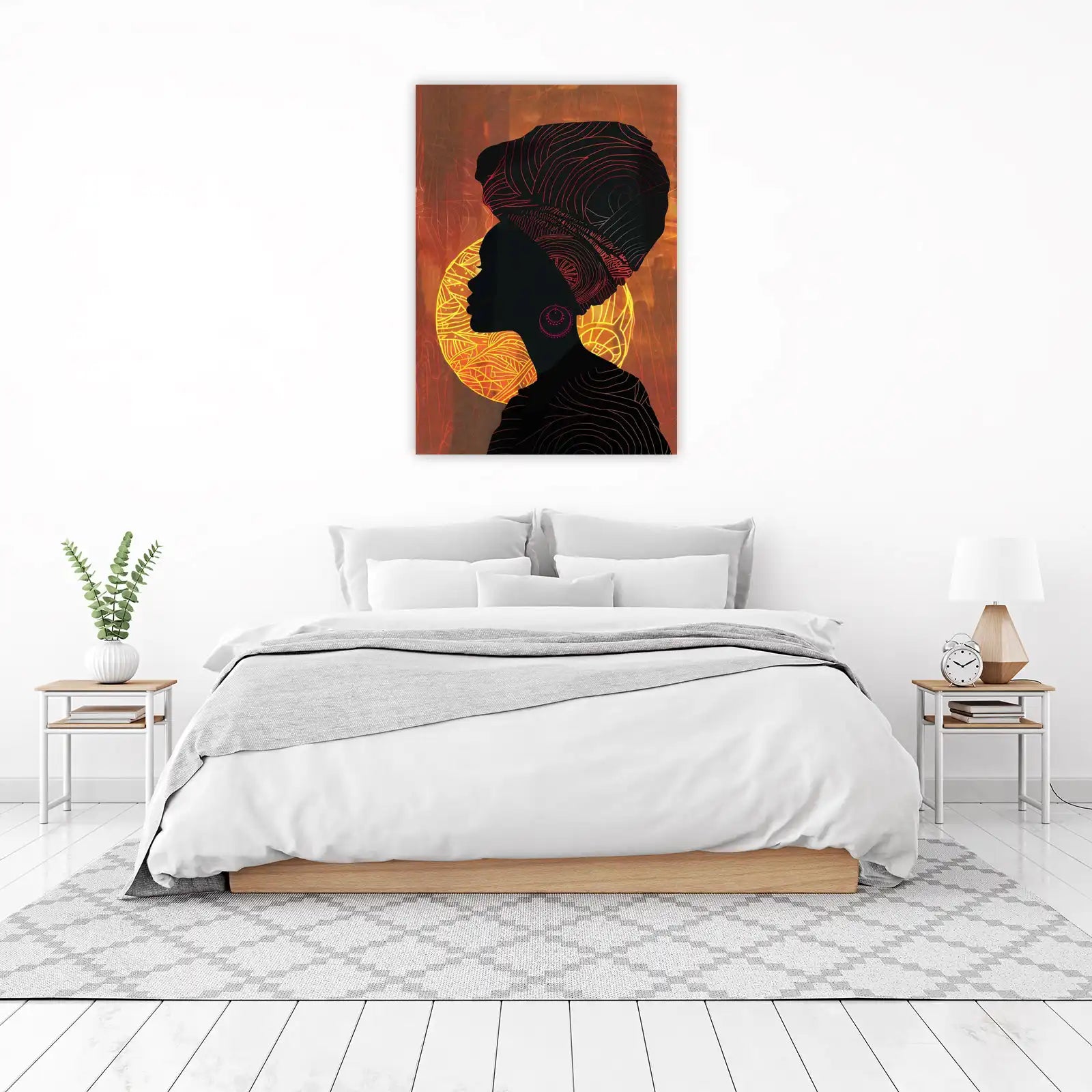 Radiant Afrocentric Beauty Wall Art
