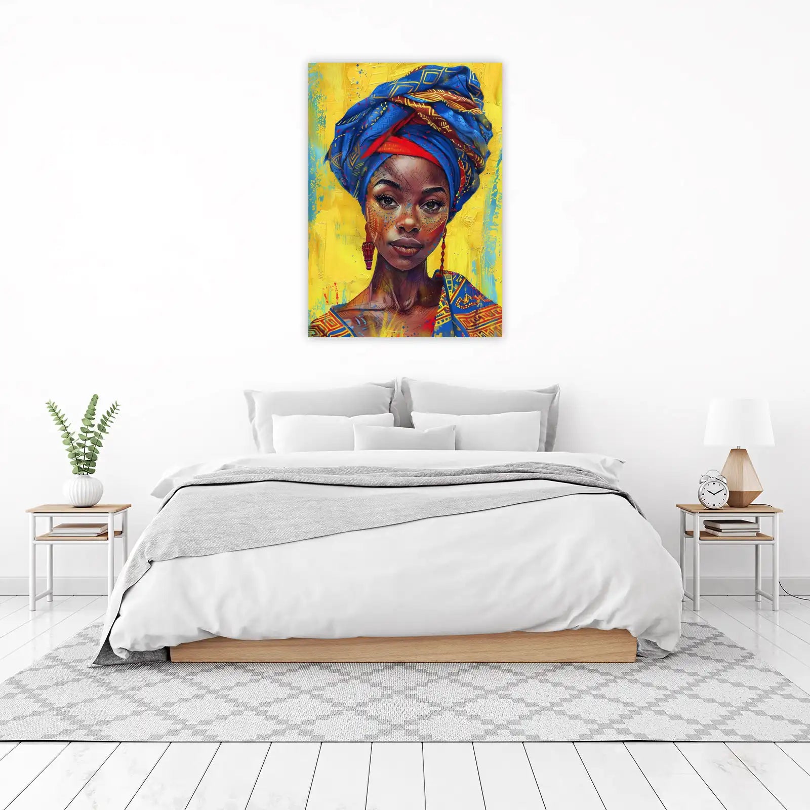 Vibrant African Queen Wall Art