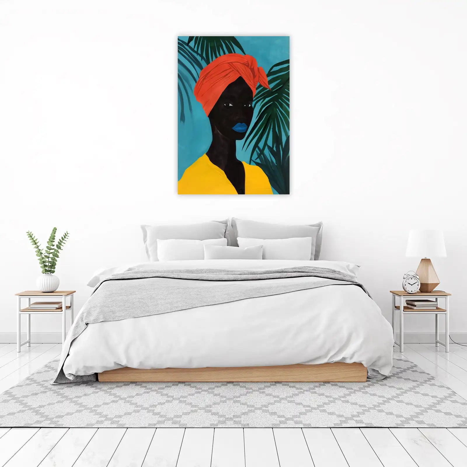 Vibrant Portrait of a Woman Wall Art