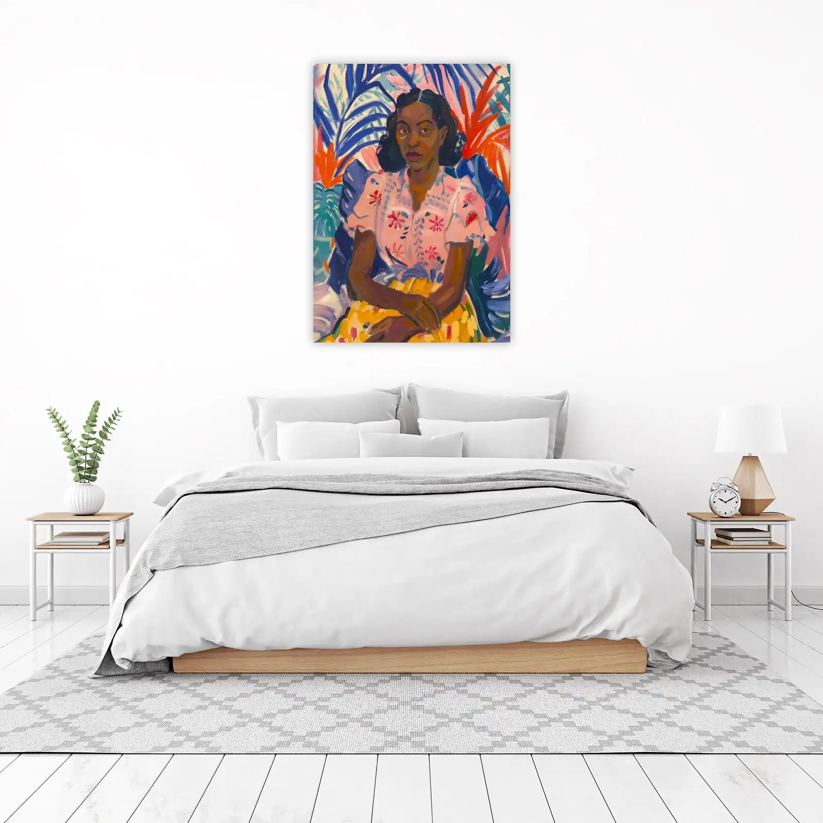 Vibrant Portrait of a Woman Wall Art