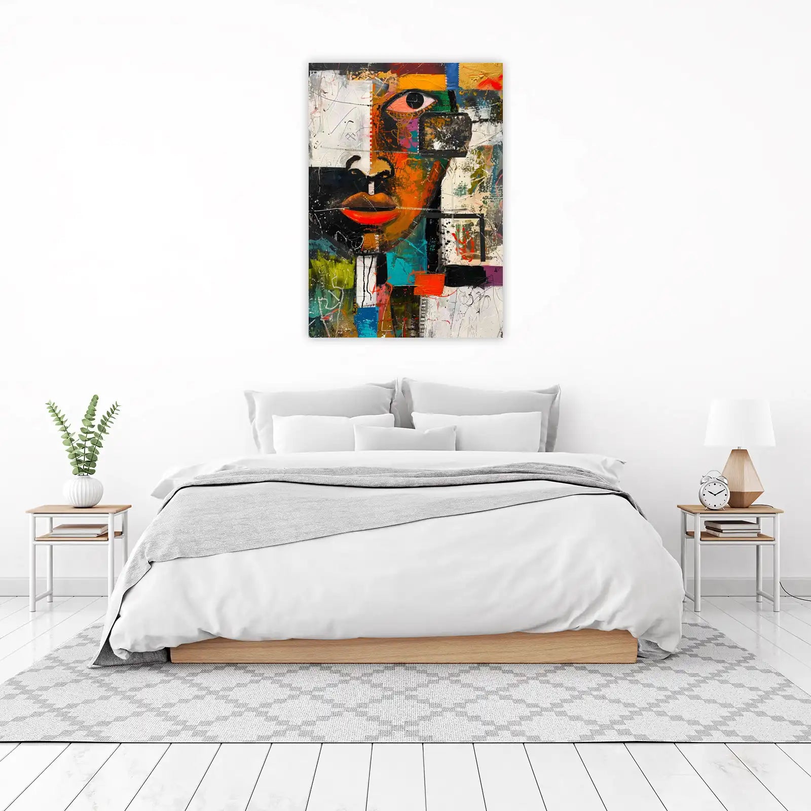 Abstract Face Bold Pop Art Wall Art