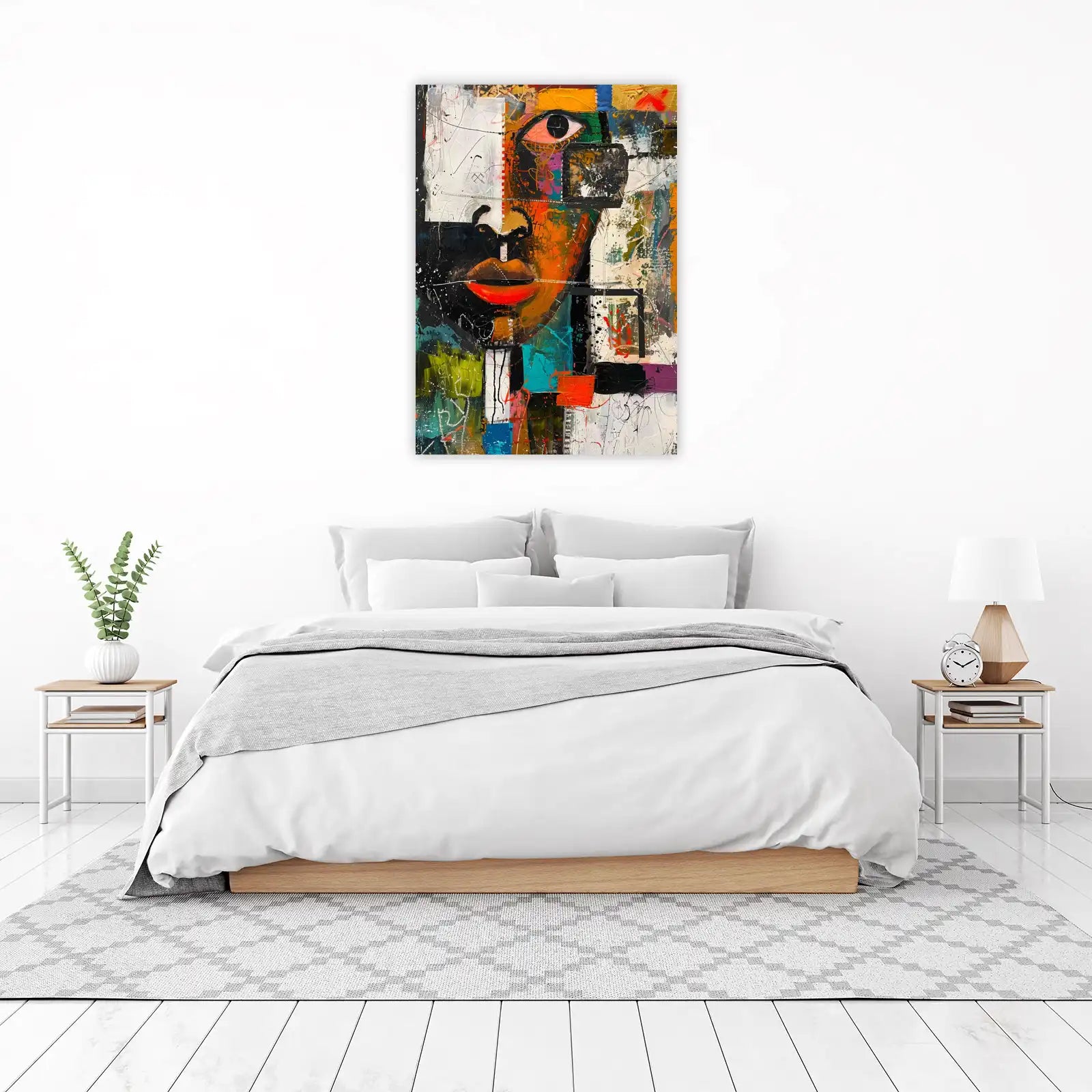Abstract Expressive Portrait Wall Art