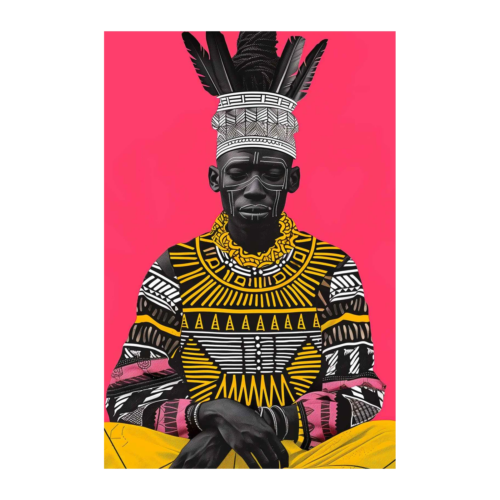 Vibrant African Portrait Wall Art Wall Art