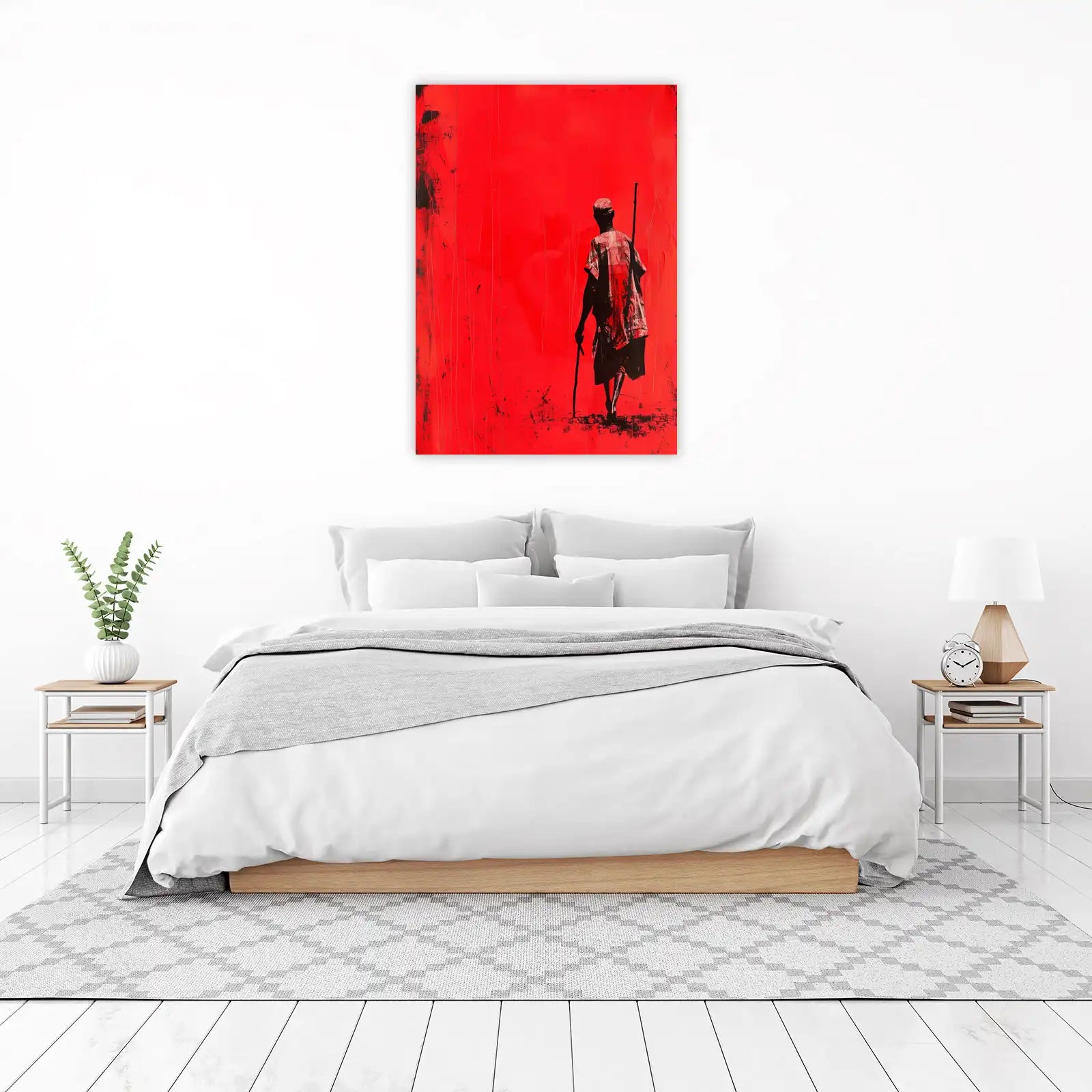 Striking Red Walker Art Wall Art