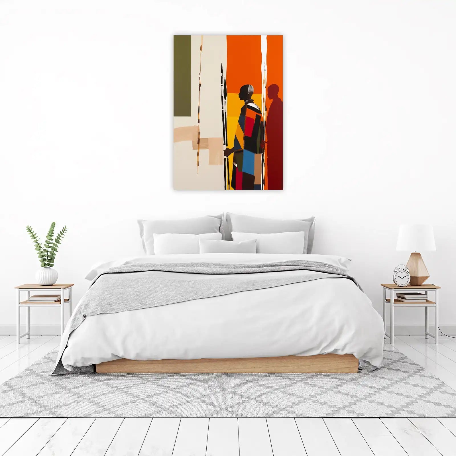 Vibrant African Heritage Figures Wall Art