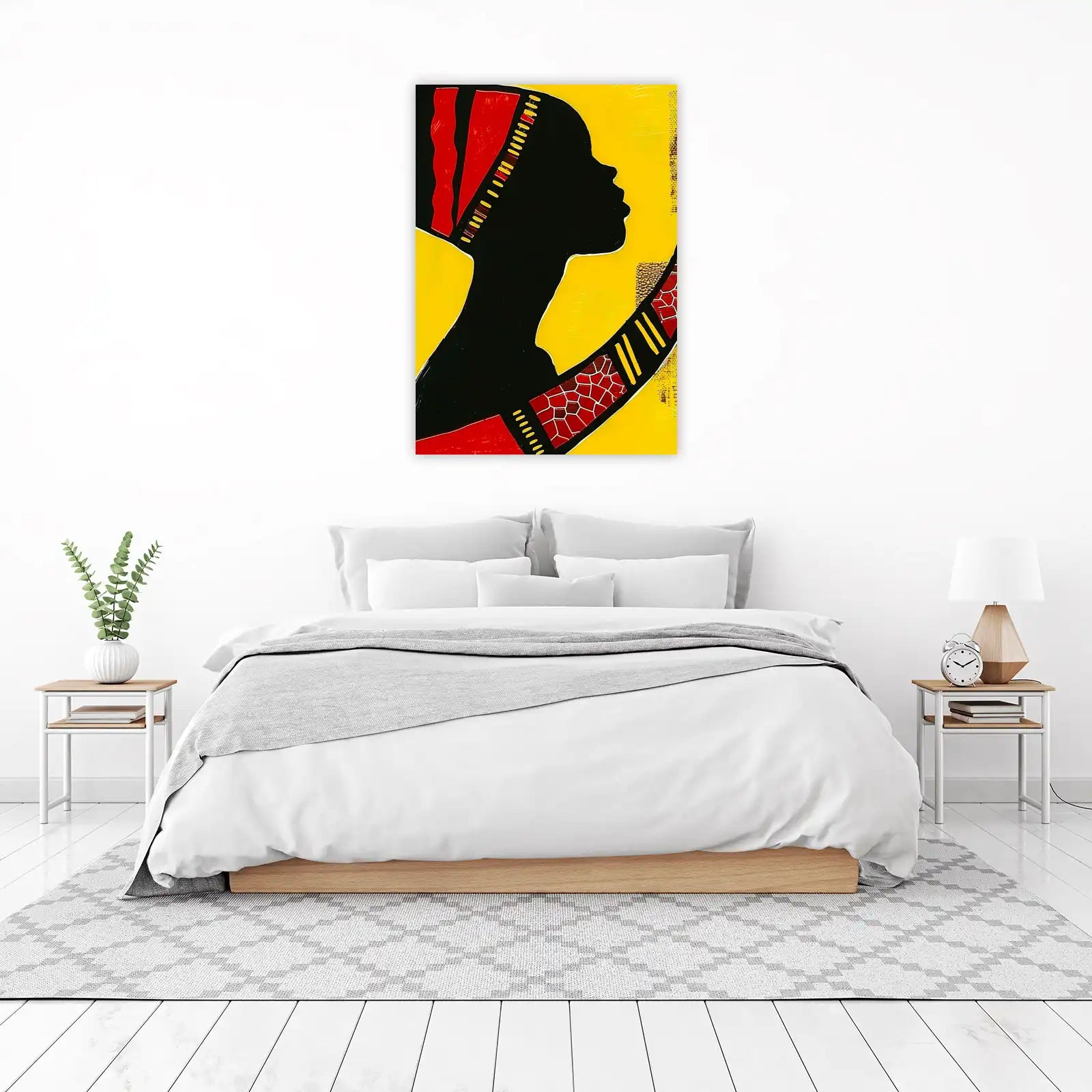 Vibrant African Silhouette Wall Art
