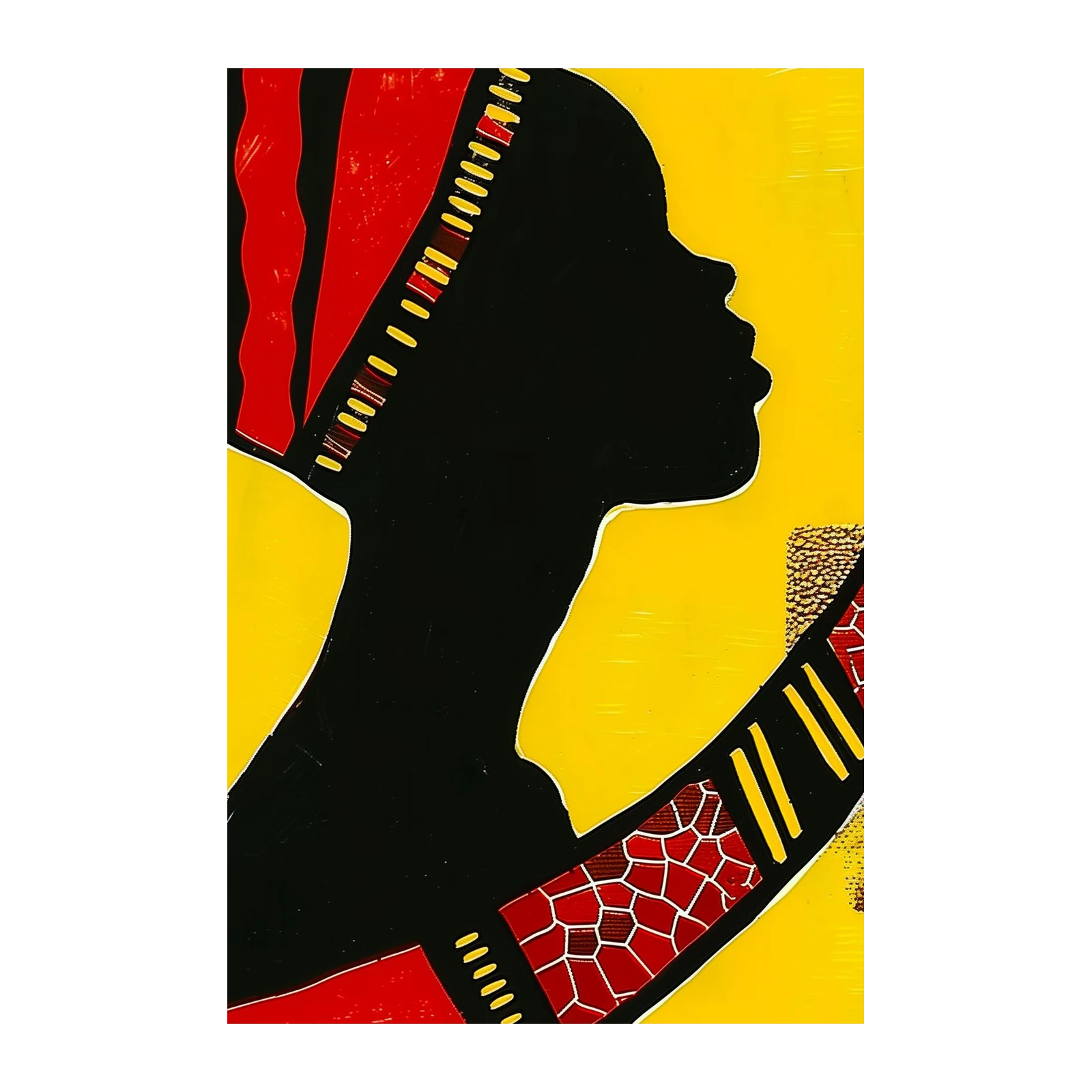 Vibrant African Portrait Wall Art