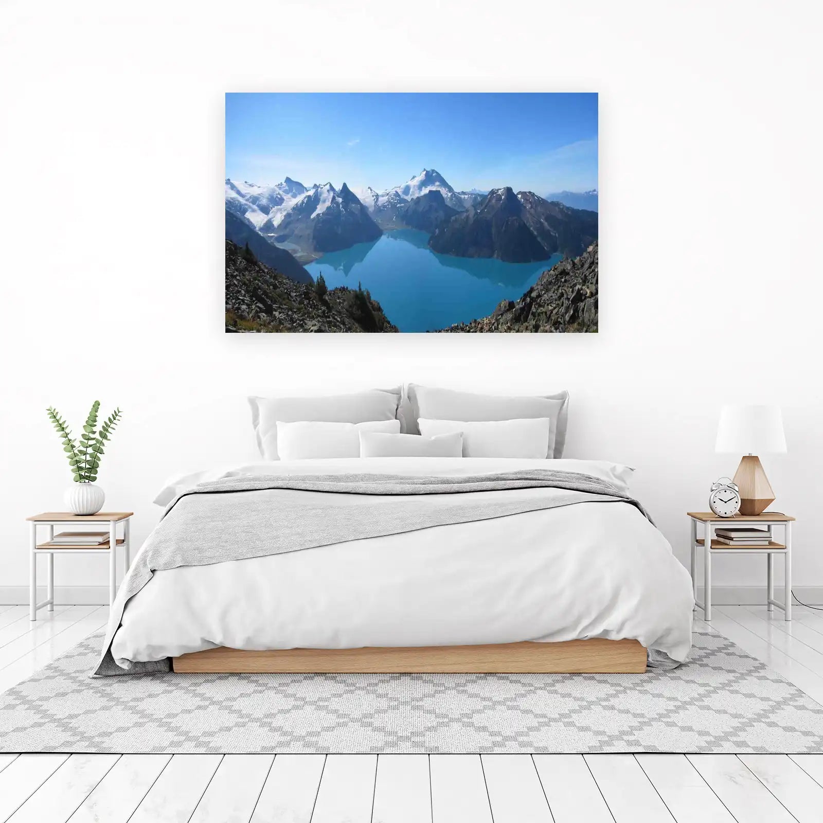Majestic Mountain Lake Scenery Wall Art