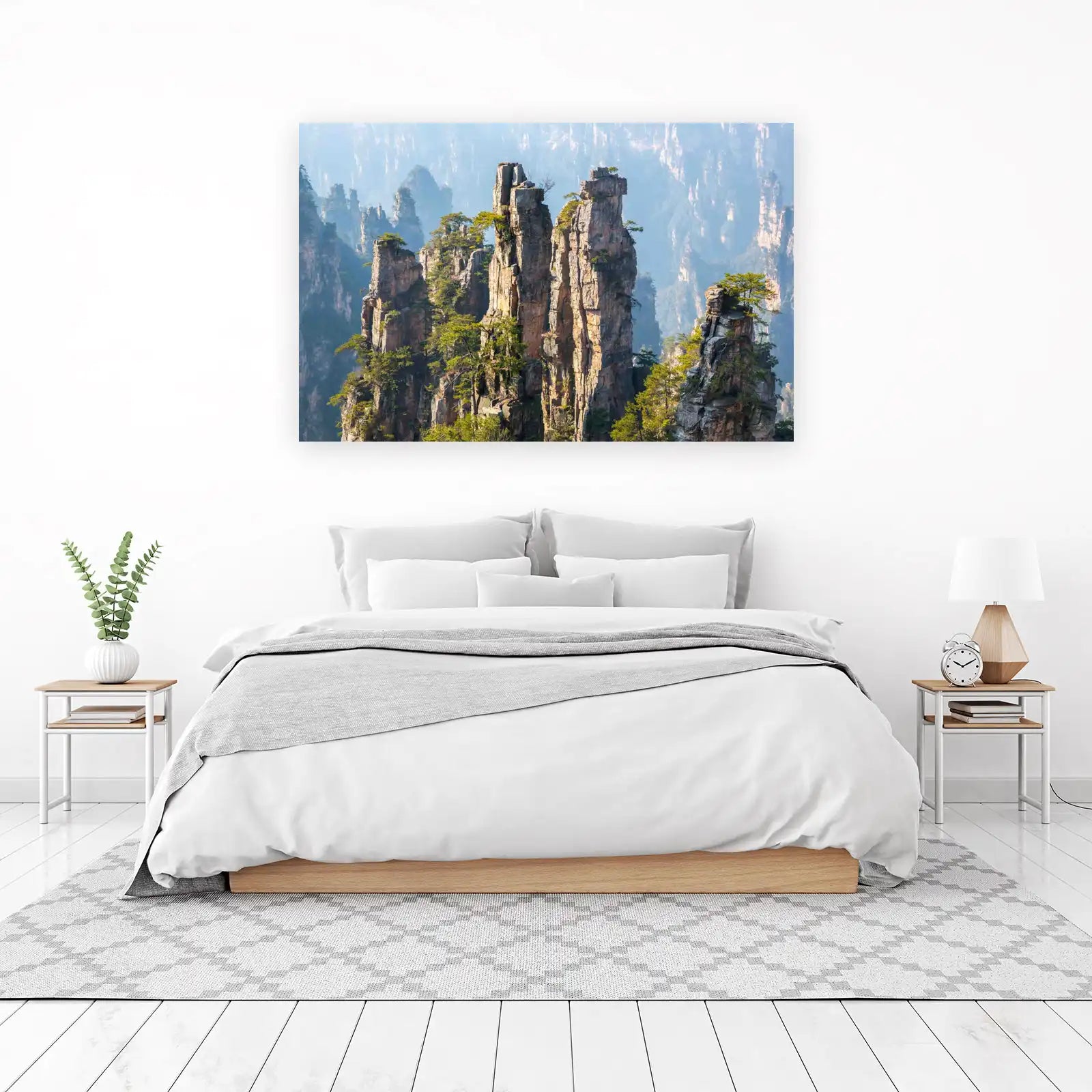 Majestic Mountain Peaks Serenity Wall Art
