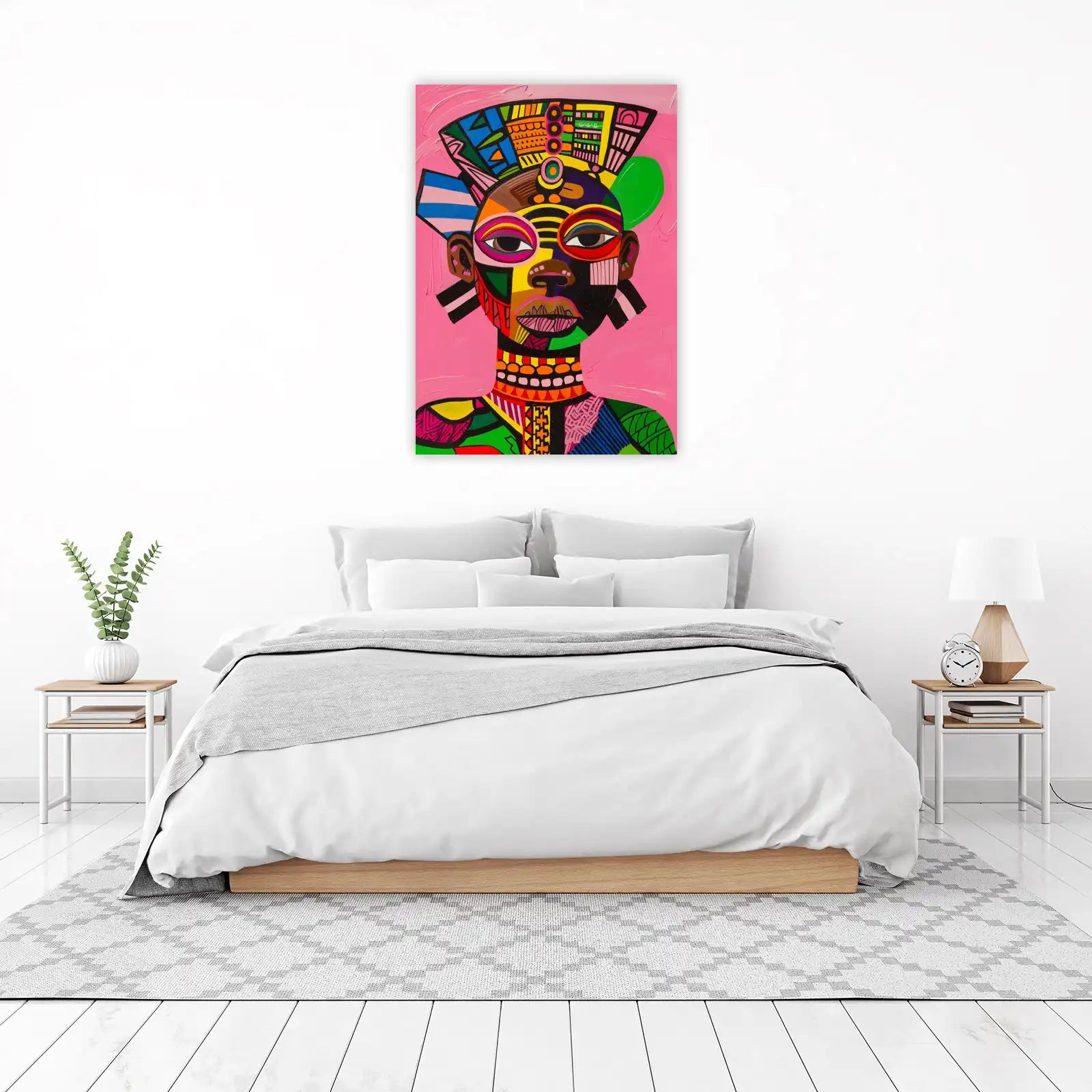 Vibrant African Portrait Wall Art