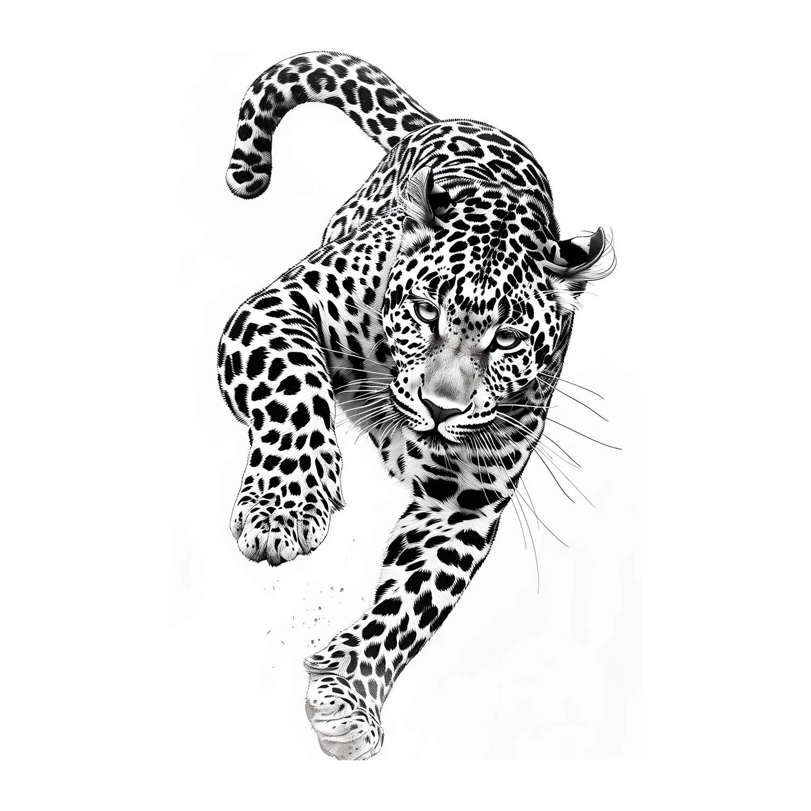 Majestic Leopard Motion Wall Art