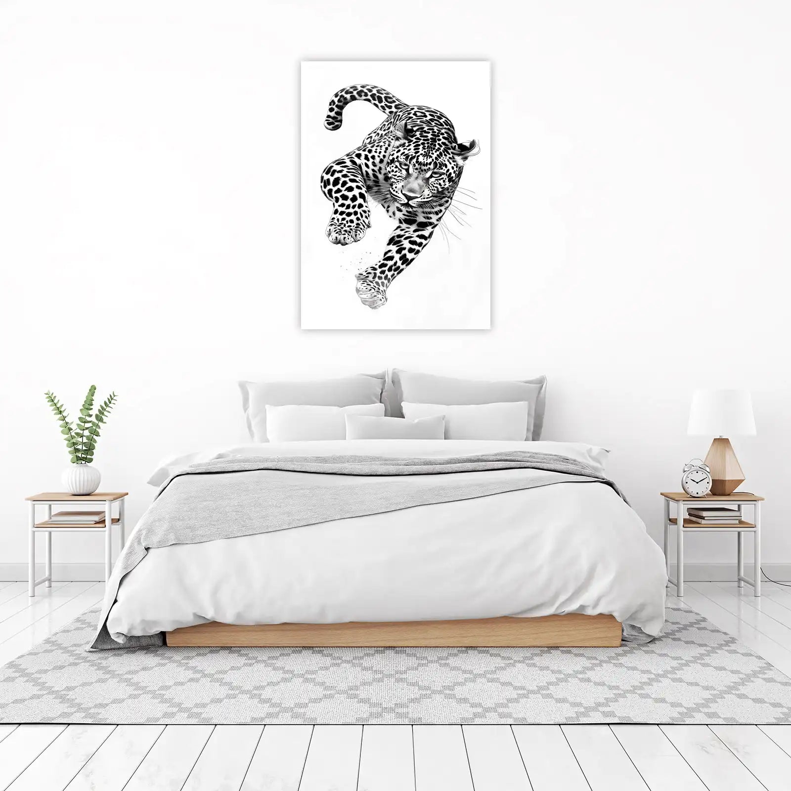 Majestic Leopard Motion Wall Art