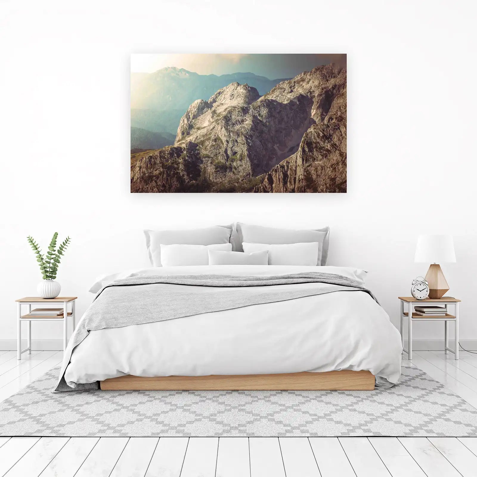 Majestic Mountain Peaks Landscape Wall Art