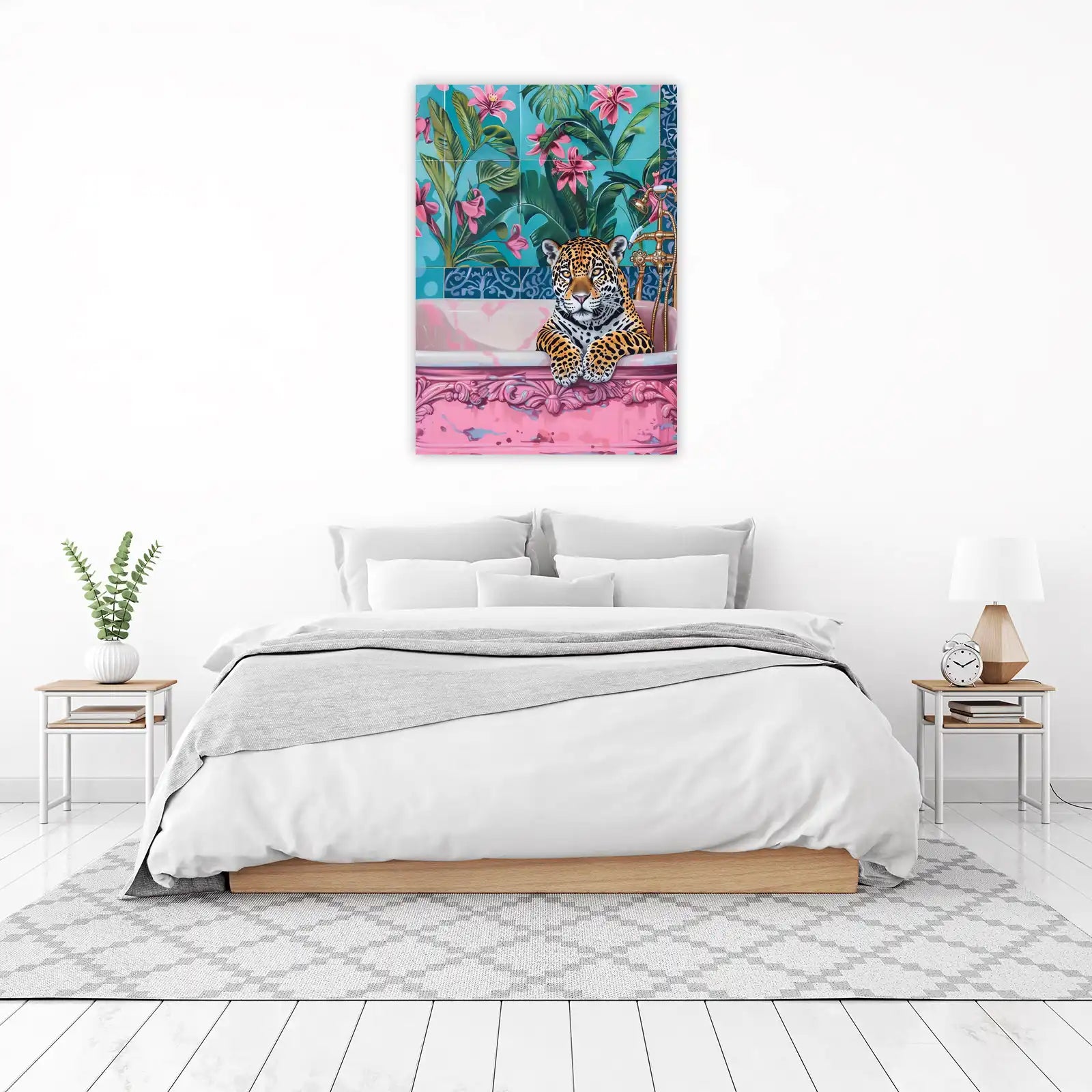 Jungle Bath Jaguar Bold Wall Art