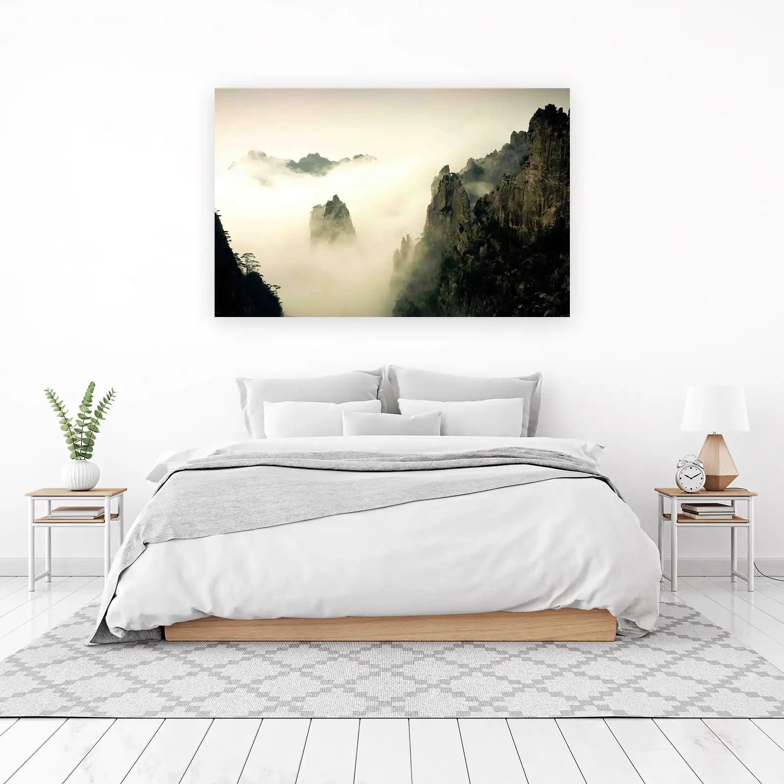 Misty Mountain Serenity Wall Art