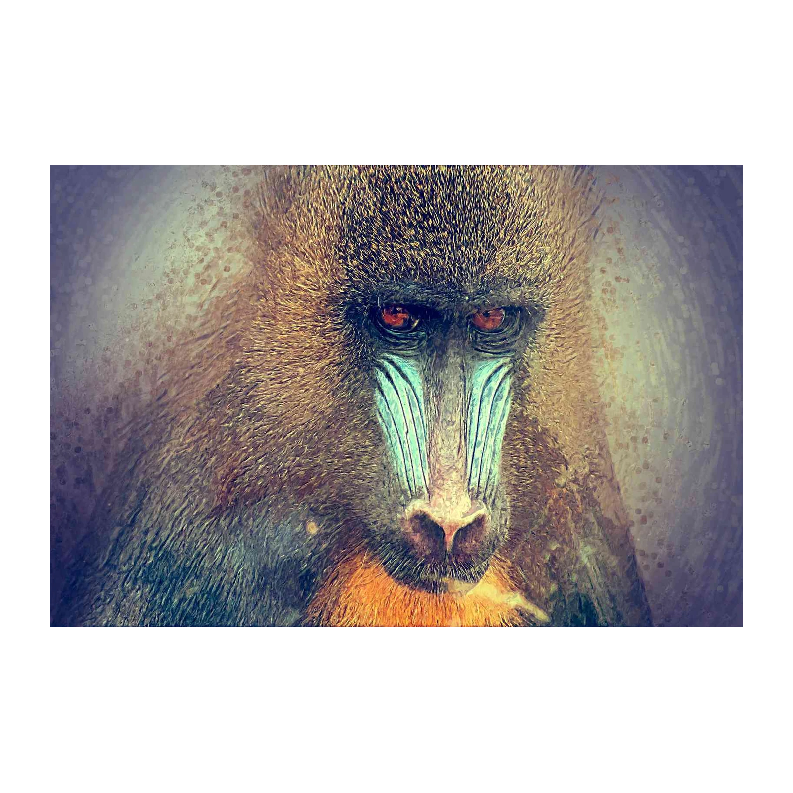 Majestic Mandrill Portrait Wall Art