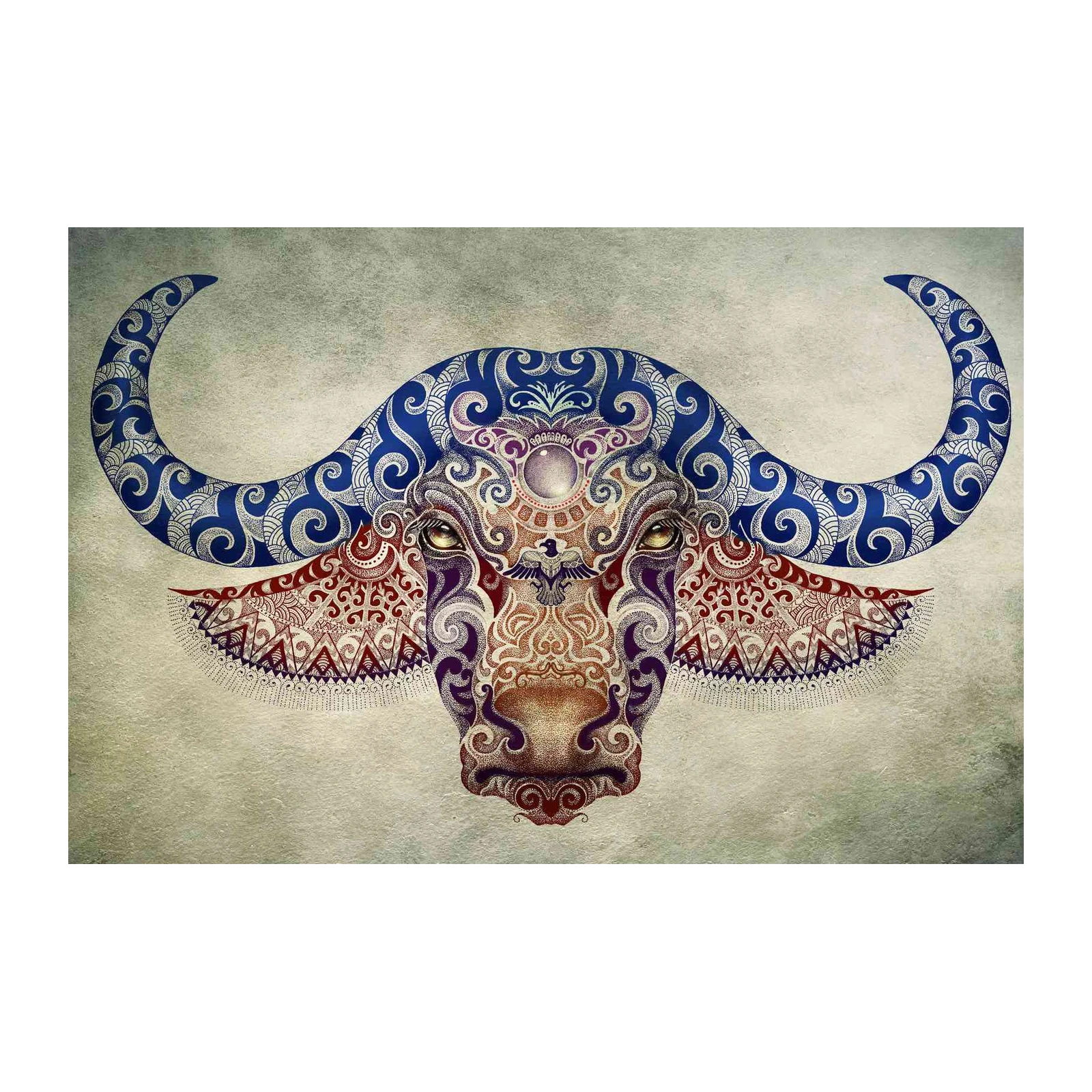 Majestic Mandala Buffalo Wall Art