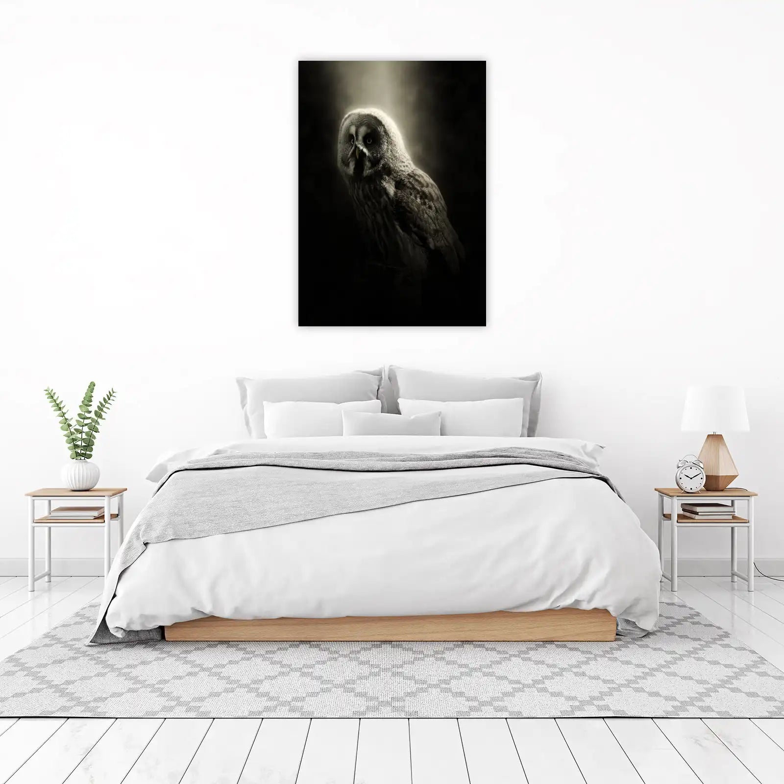 Majestic Owl Portrait Wall Art - Wildlife Art