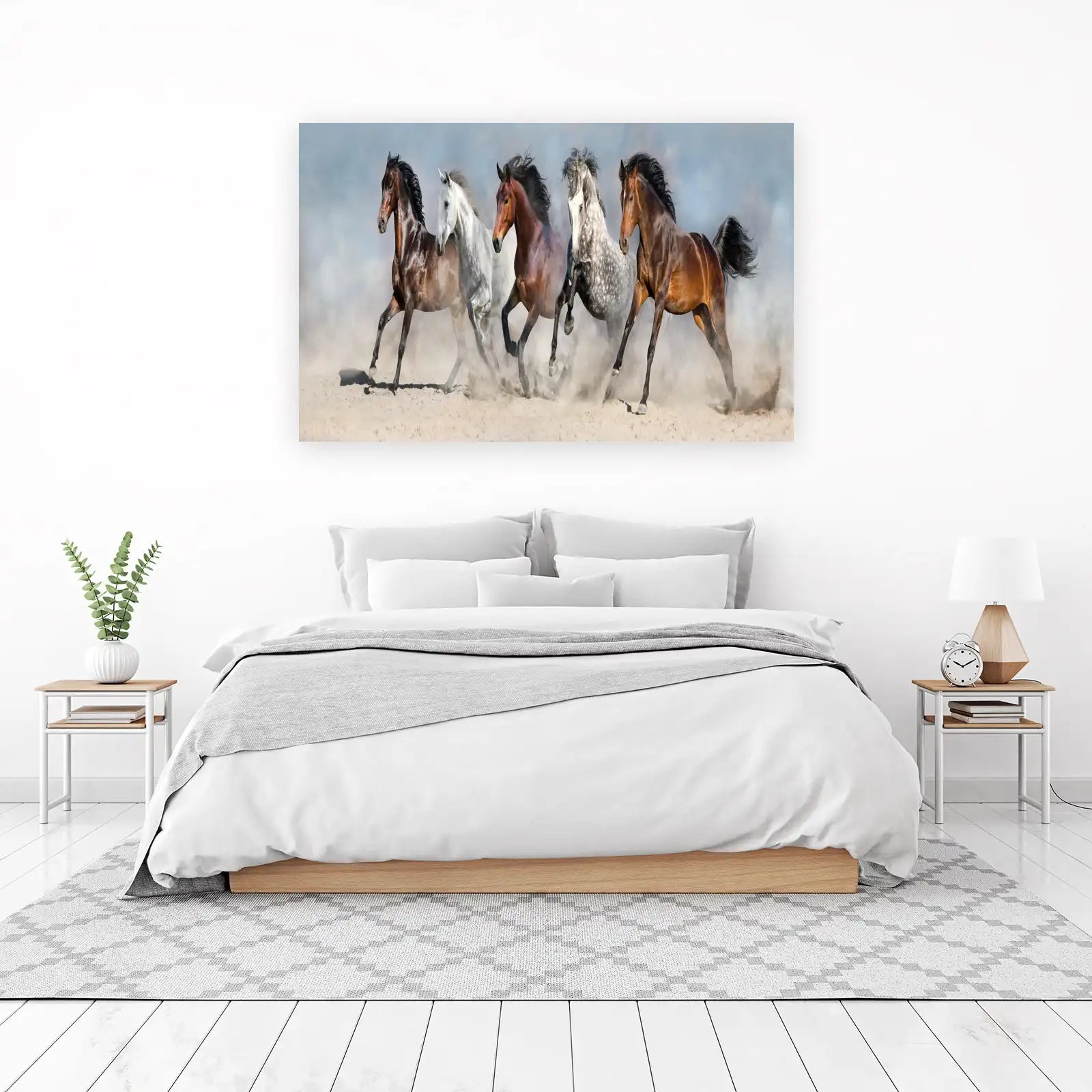 Majestic Running Horses Wall Art