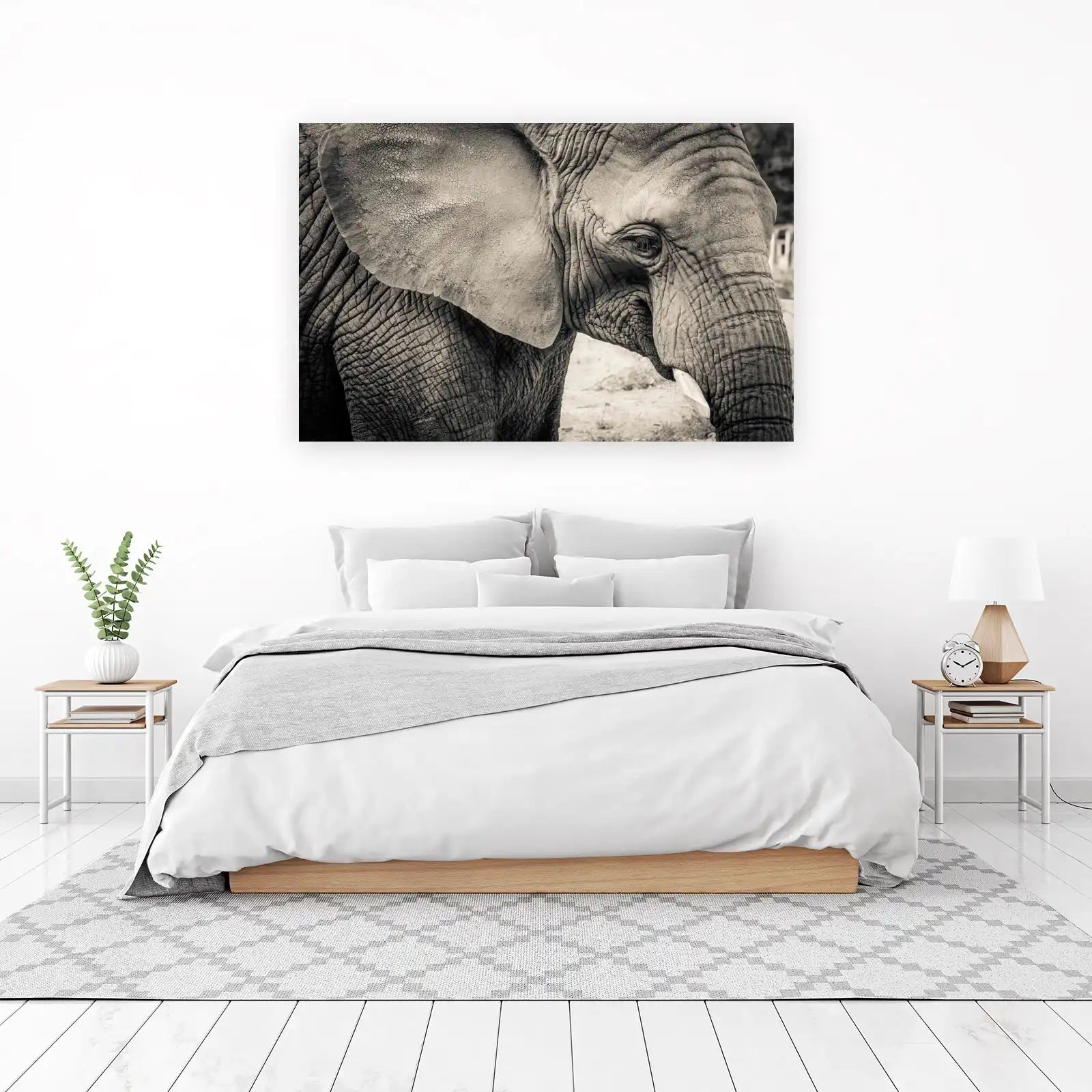 Majestic Elephant Portrait Wall Art