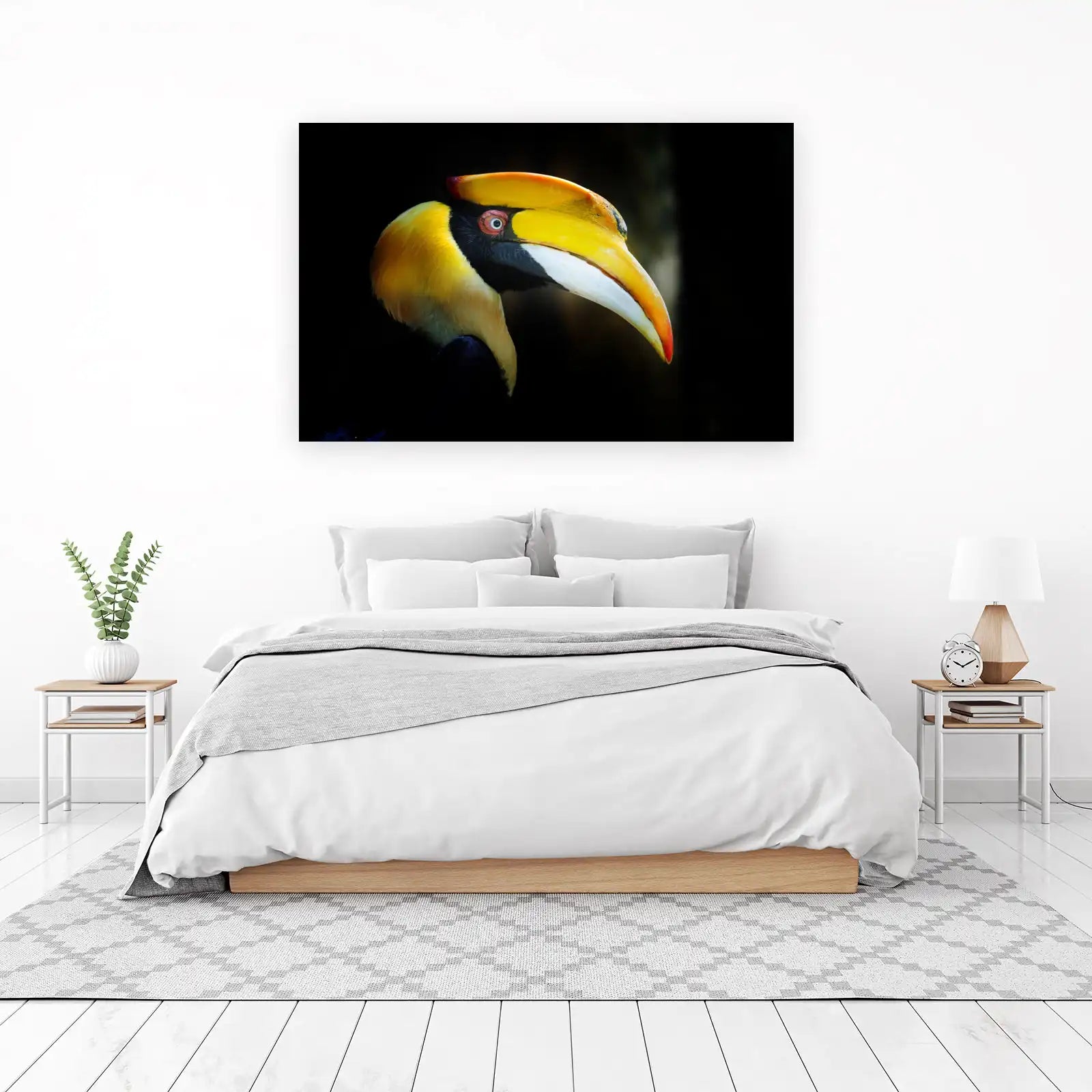 Majestic Hornbill Portrait Wall Art