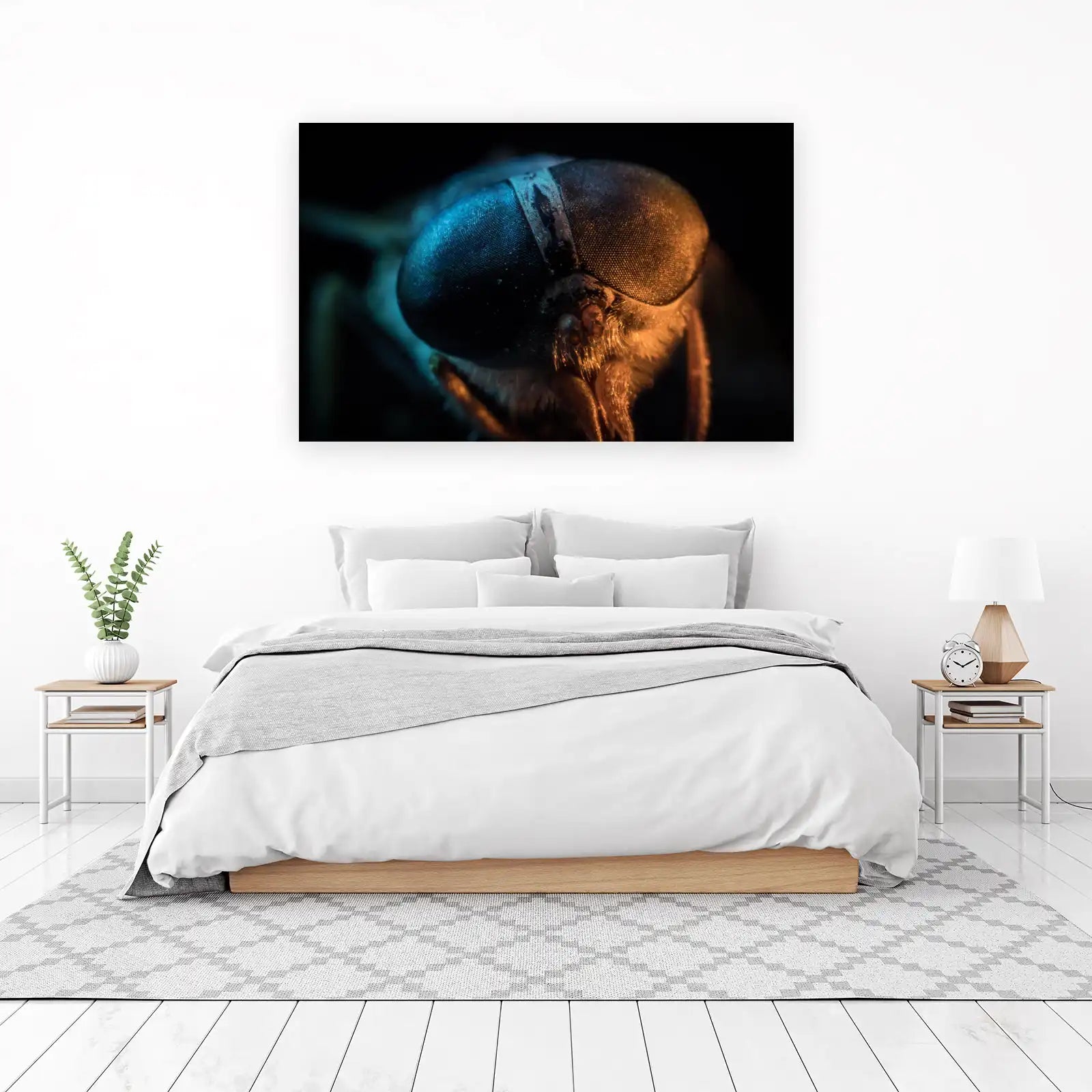 Macro Fly Eye Abstract Art Wall Art