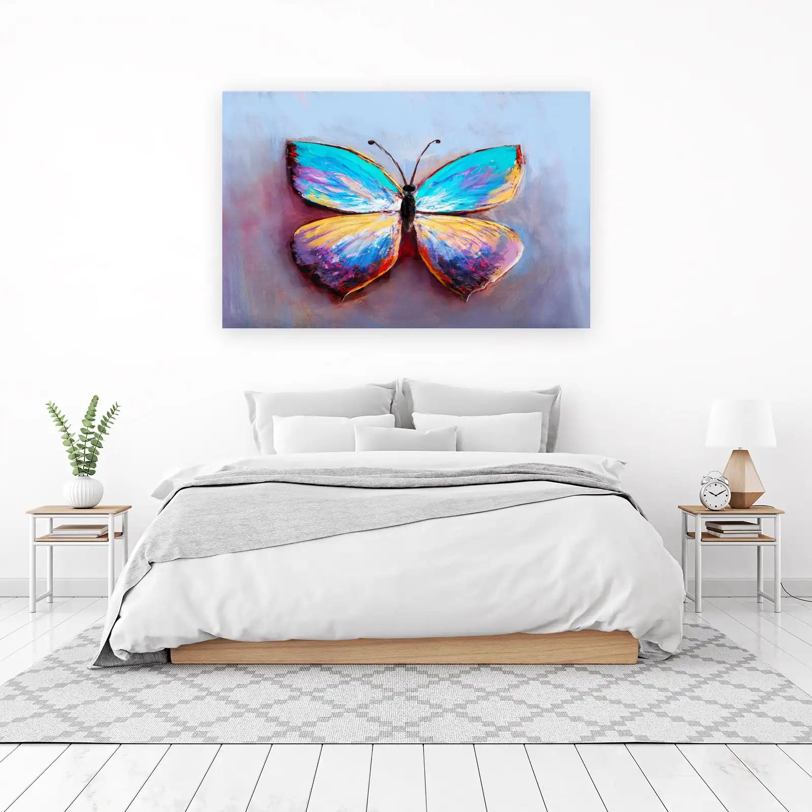Vibrant Butterfly Strokes Wall Art