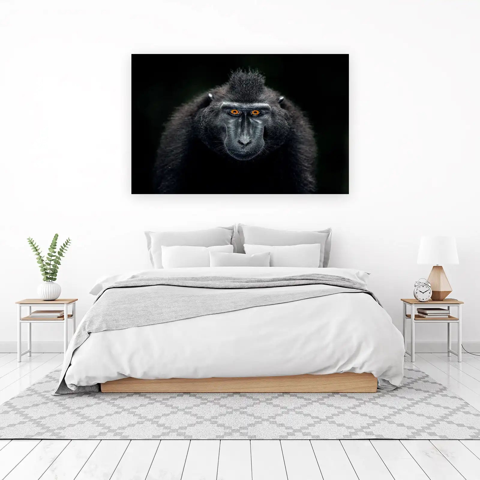 Striking Monkey Portrait Wall Art