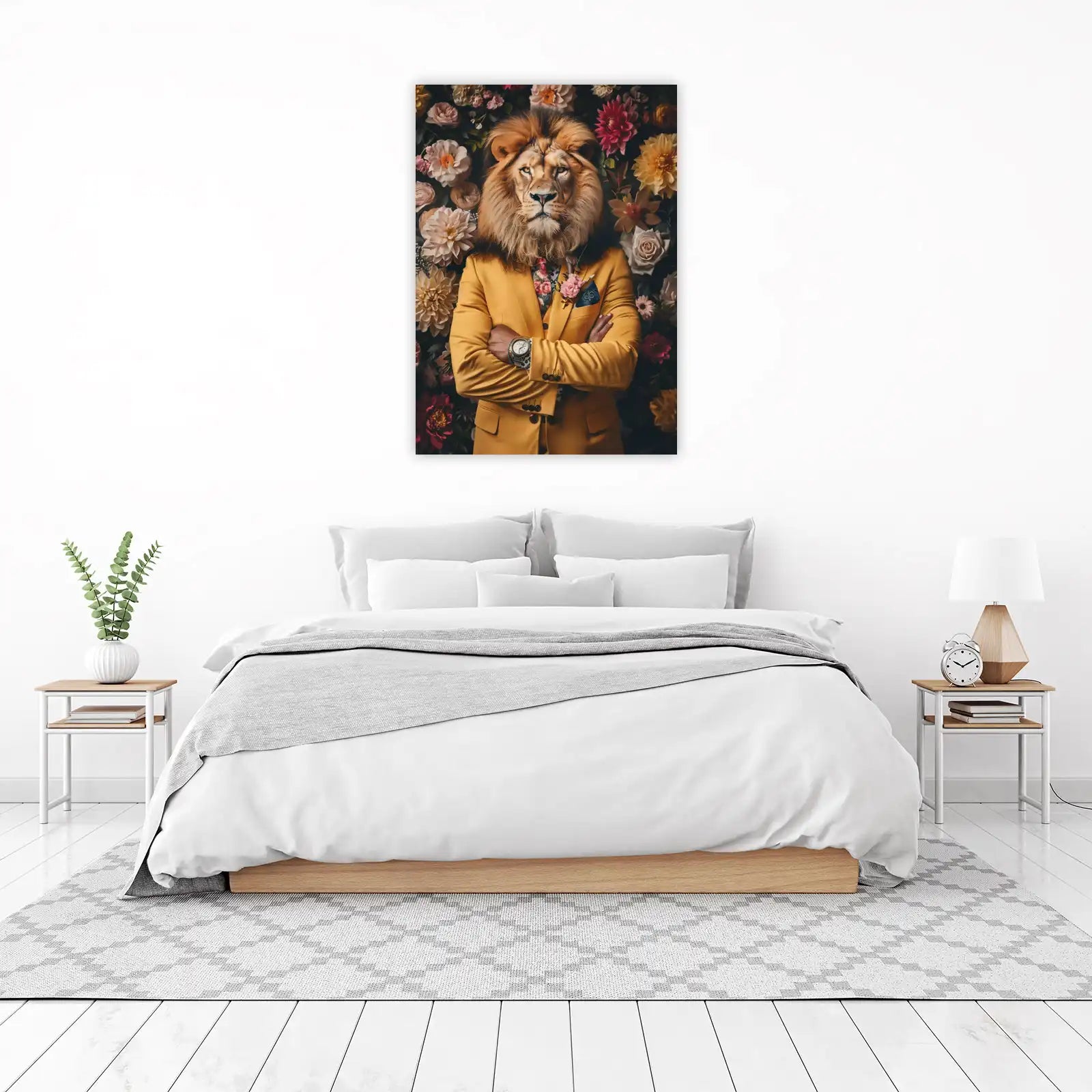 Majestic Lion Dapper Style Wall Art