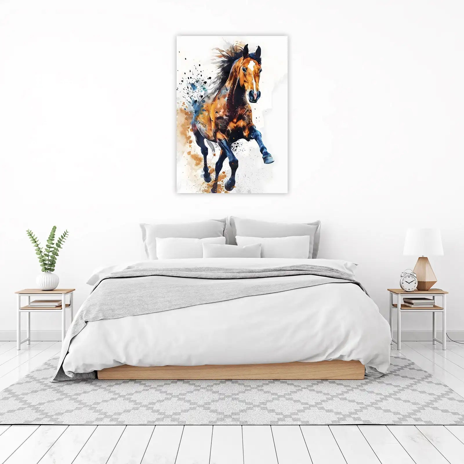Majestic Equine Splash Art Wall Art