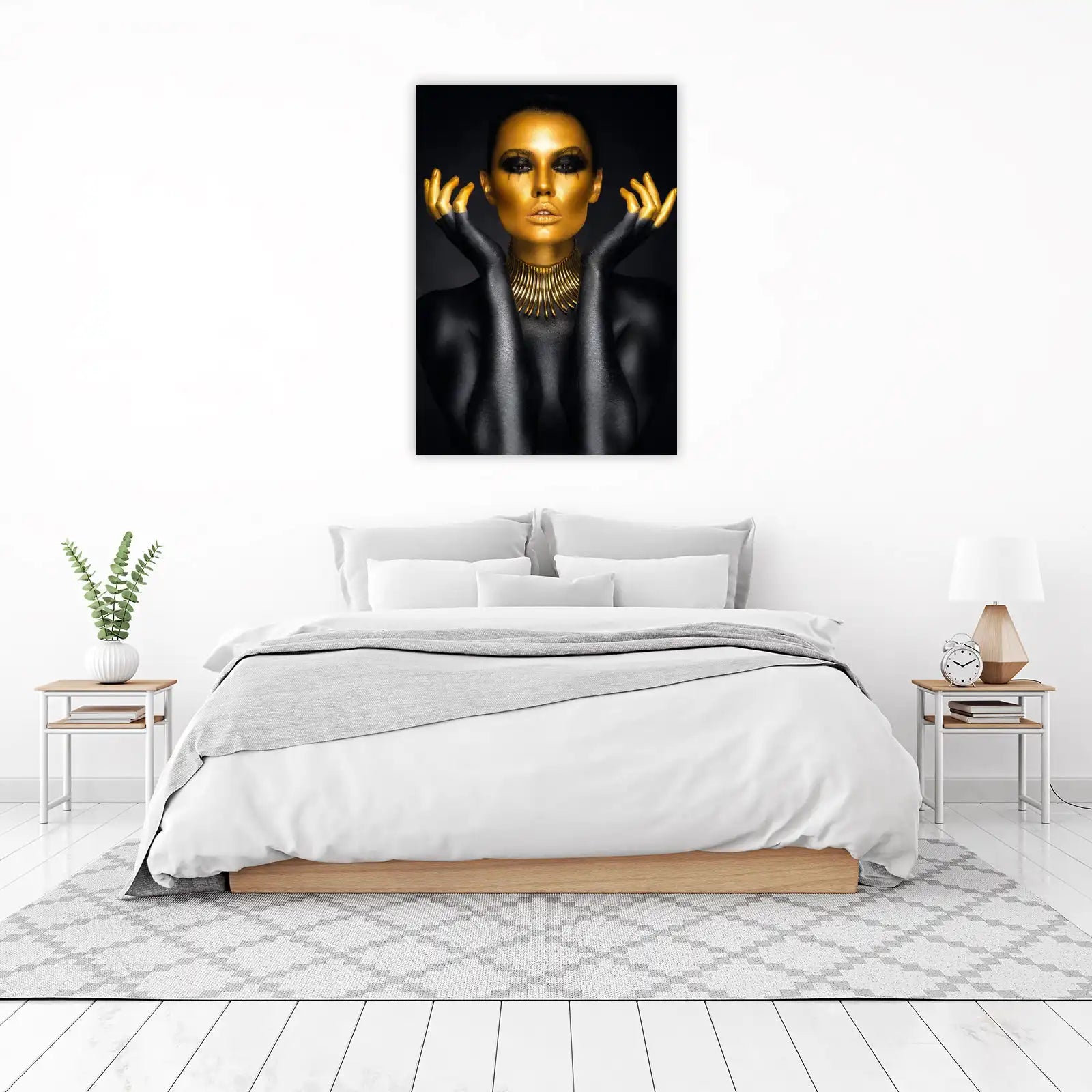 Gold & Black Elegance Portrait Wall Art