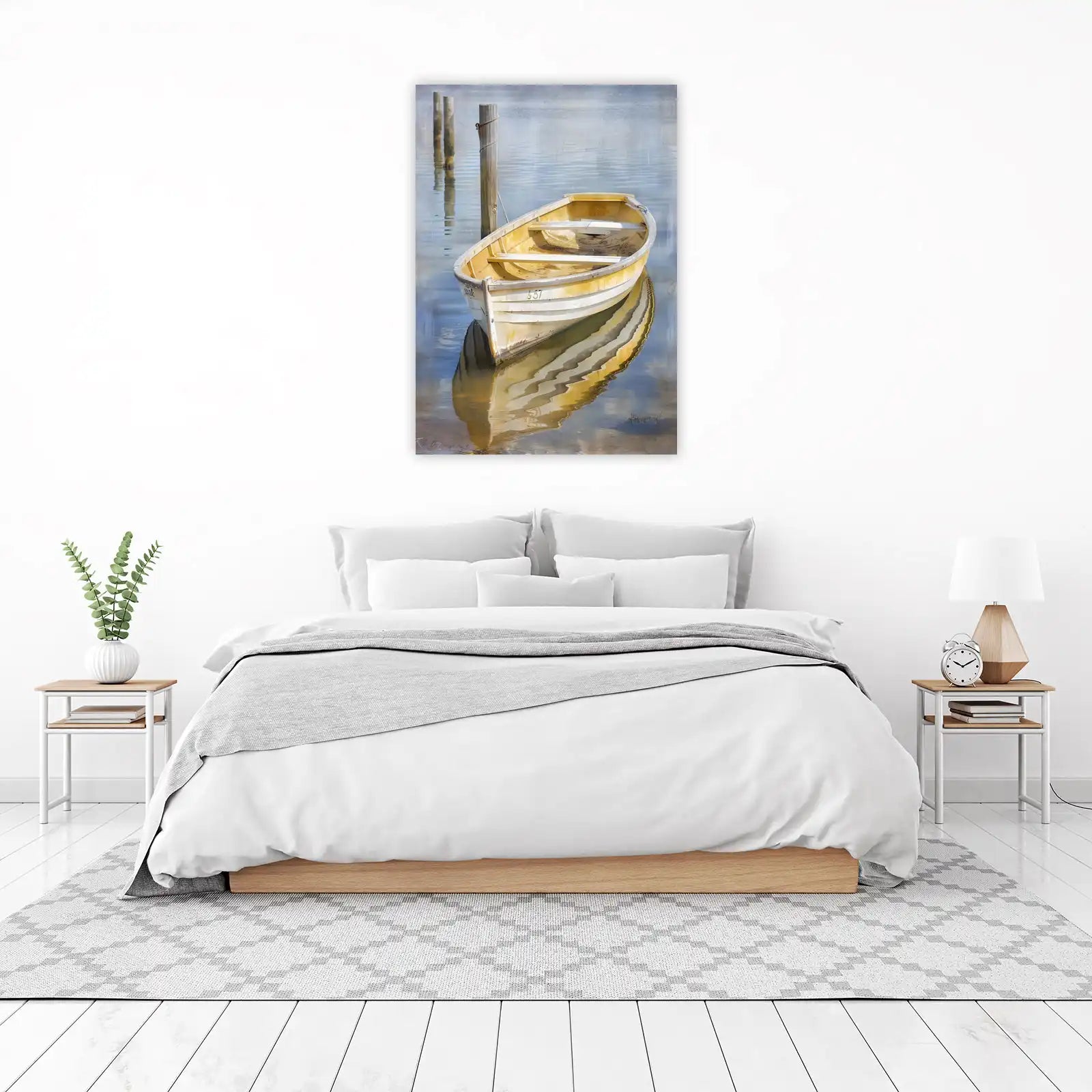 Tranquil Rowboat Serenity Wall Art