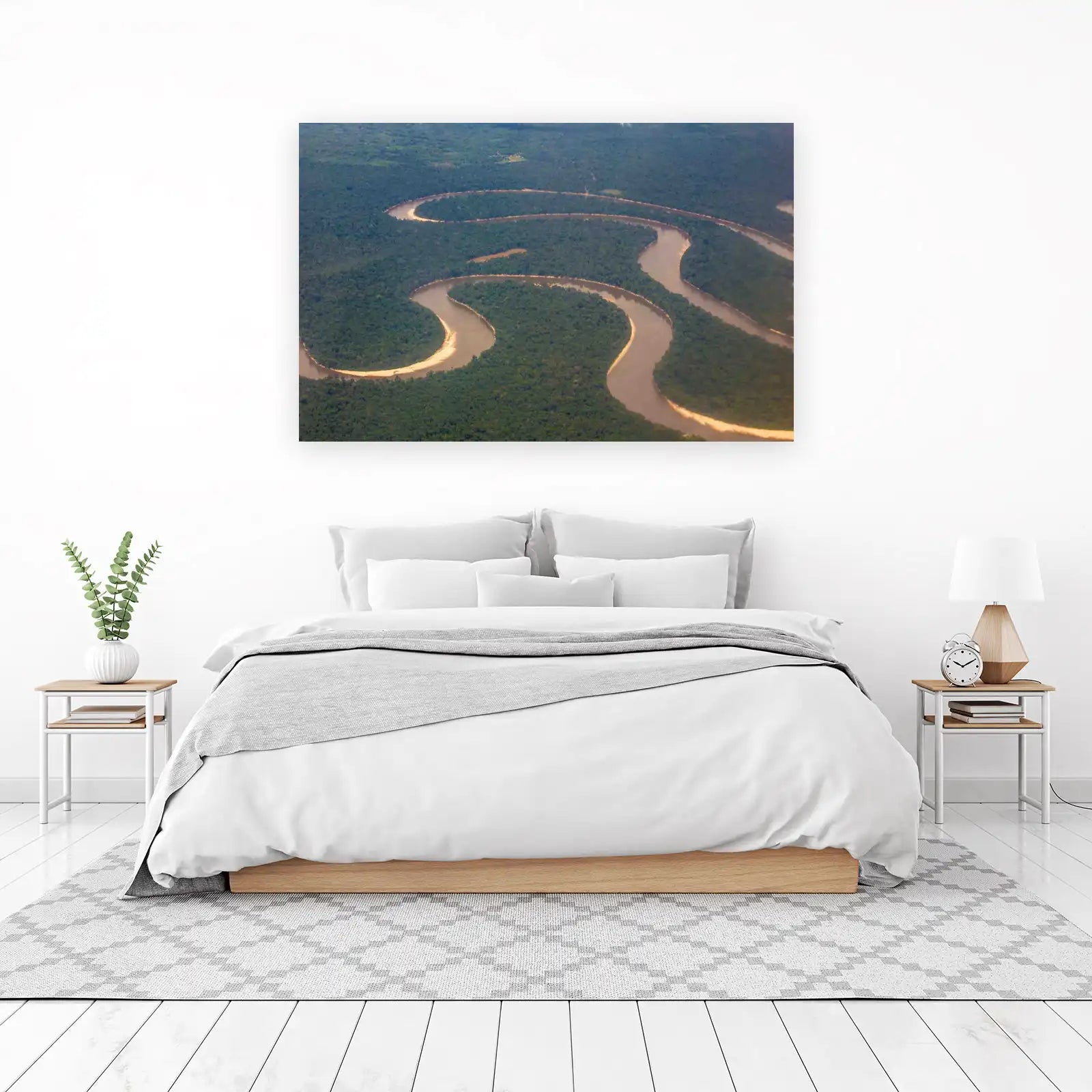 Serene Amazon River Bend Wall Art
