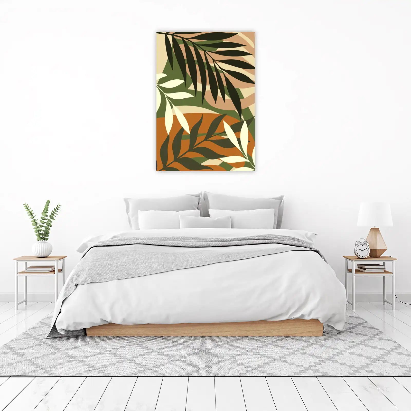 Tropical Jungle Leaf Abstract Wall Art