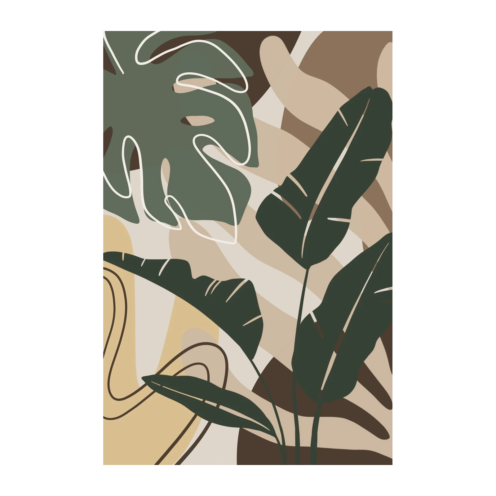Botanical Abstract Nature Wall Art