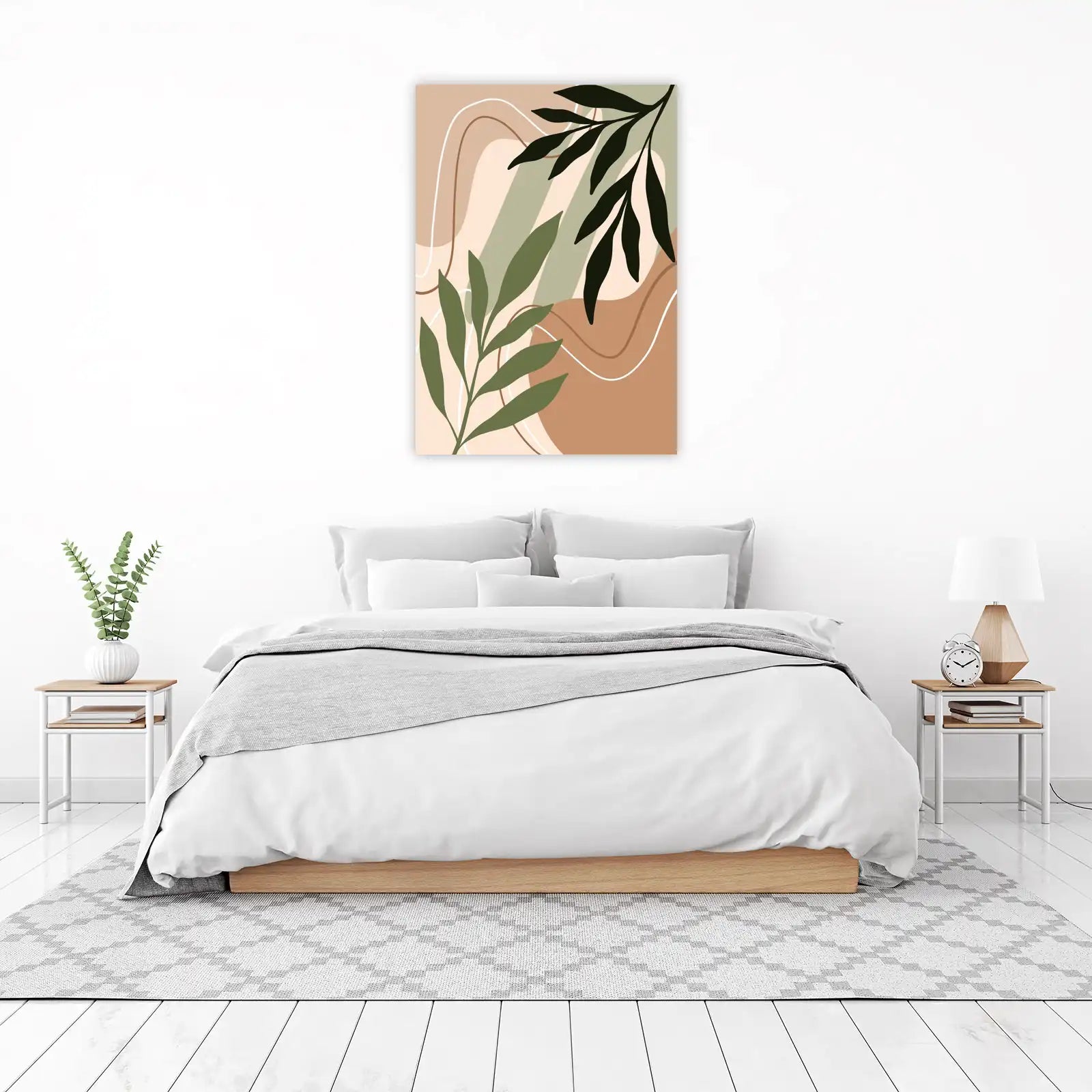 Abstract Botanical Mid-Century Wall Art