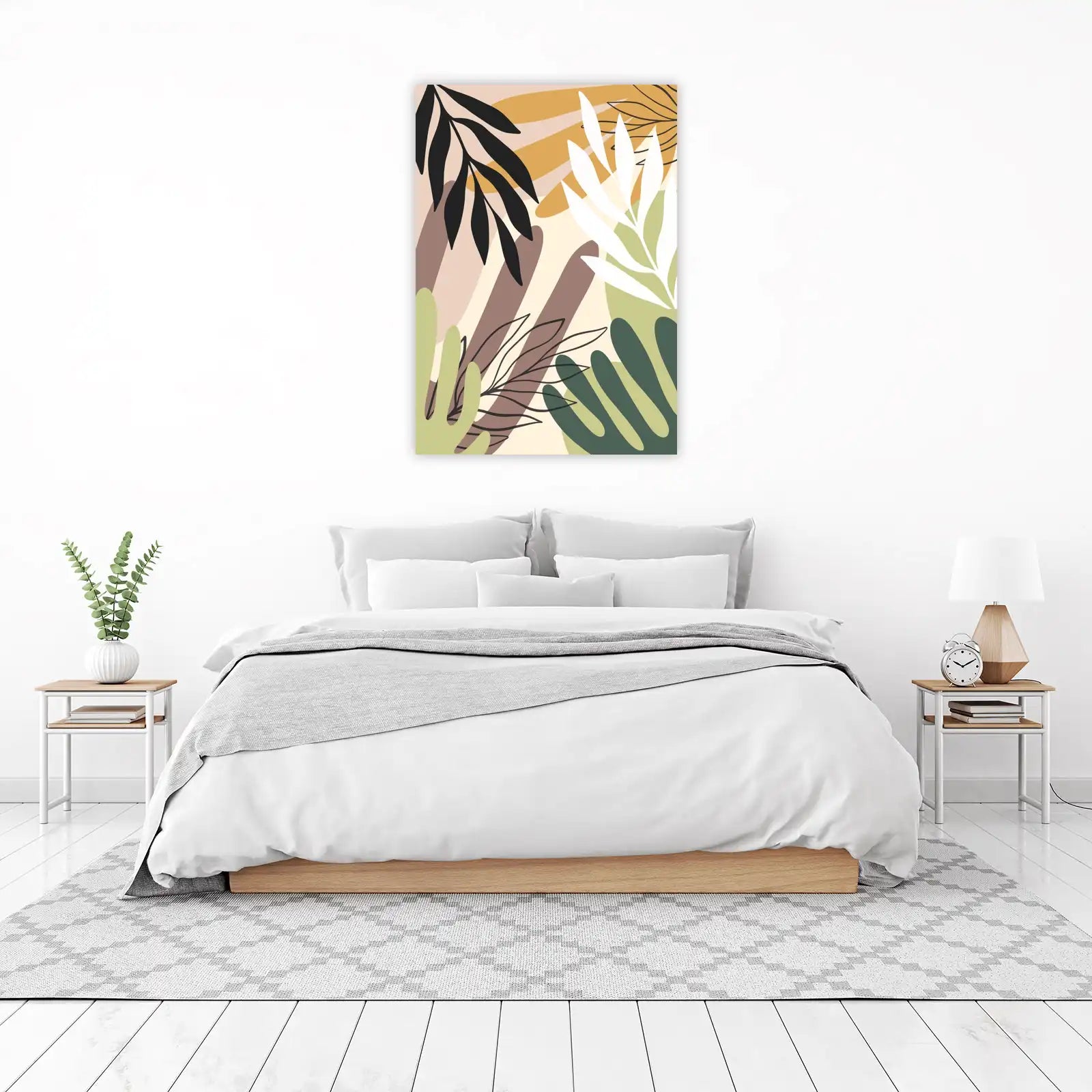 Mid-Century Botanical Abstract Wall Art