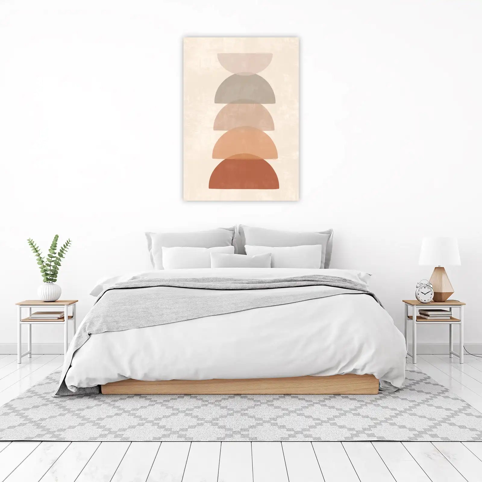 Mid Century Modern Abstract Shapes Wall Art