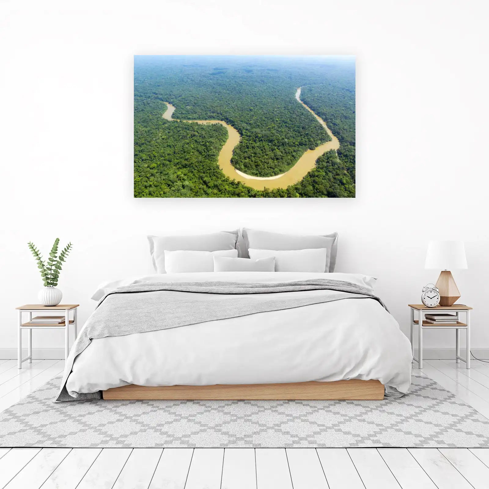 Serene Amazon River Bend Wall Art