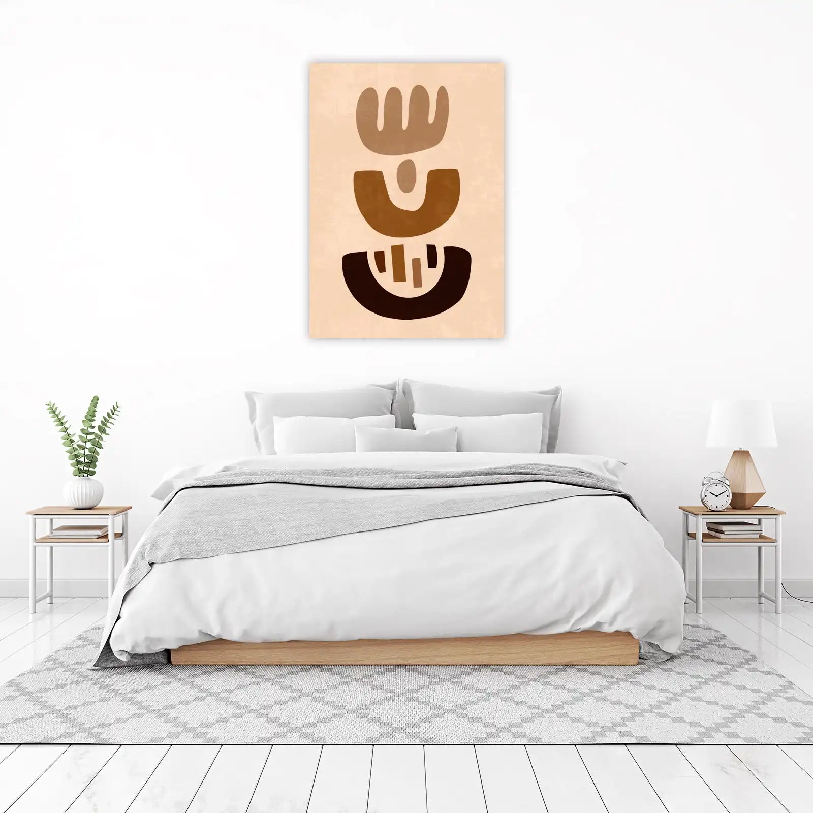 Mid-Century Abstract Shapes Wall Art