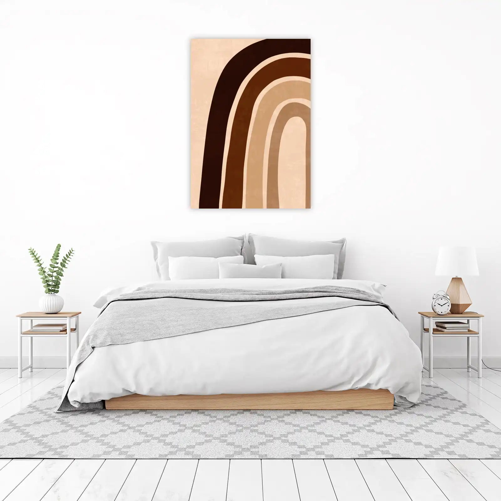 Boho Earth Tone Rainbow Wall Art