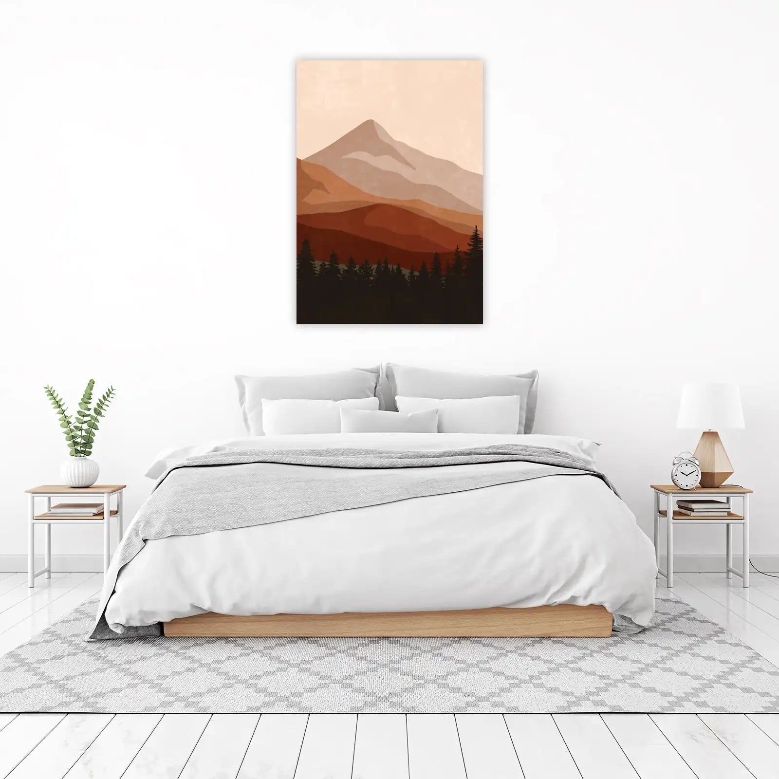 Abstract Mountain Landscape Wall Art