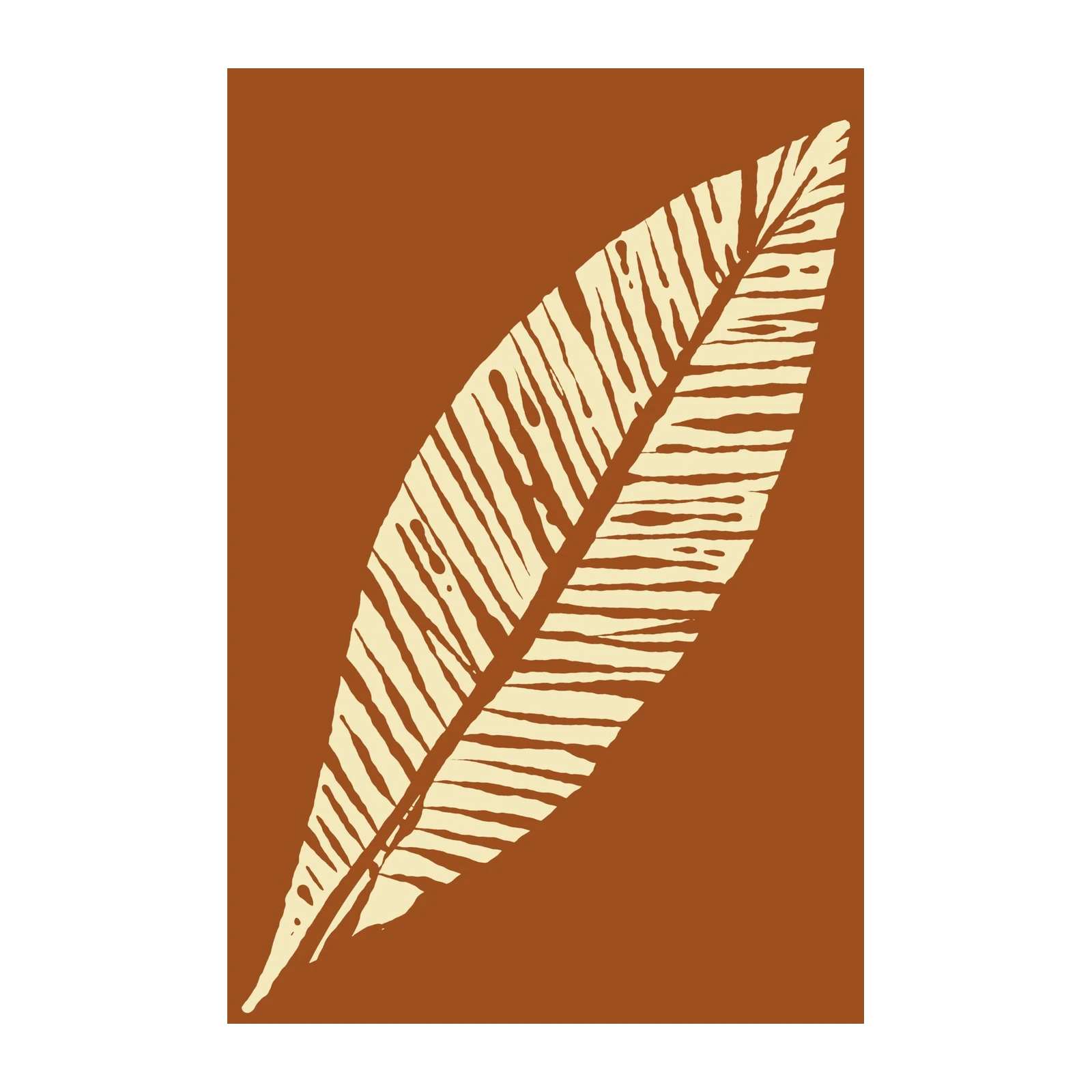 Modern Earthy Leaf Art Wall Art