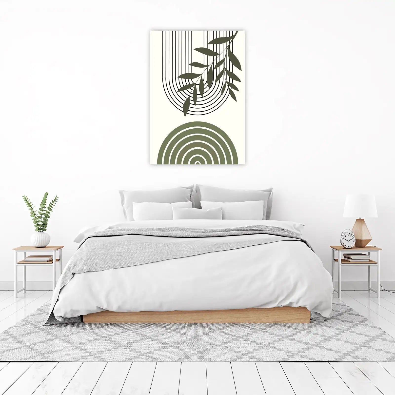 Mid Century Modern Botanical Arch Wall Art