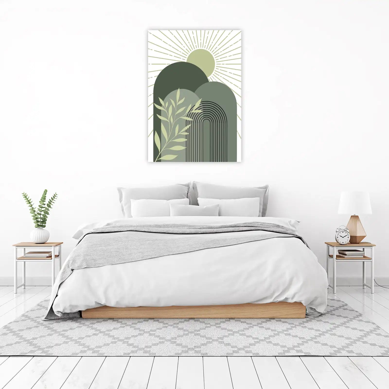 Sage Arch & Sun Boho Wall Art