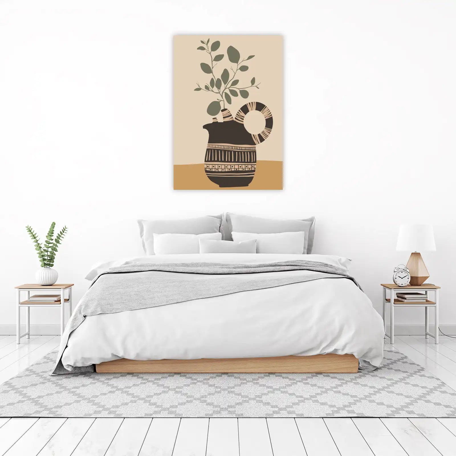 Boho Botanical Vase Wall Art