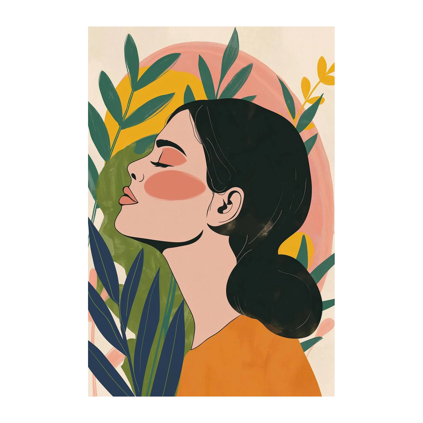 Bohemian Serenity Portrait Wall Art