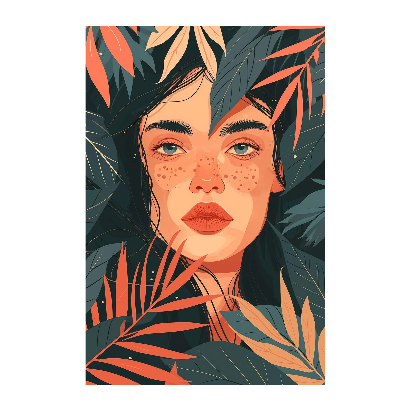 Mystic Jungle Portrait Wall Art