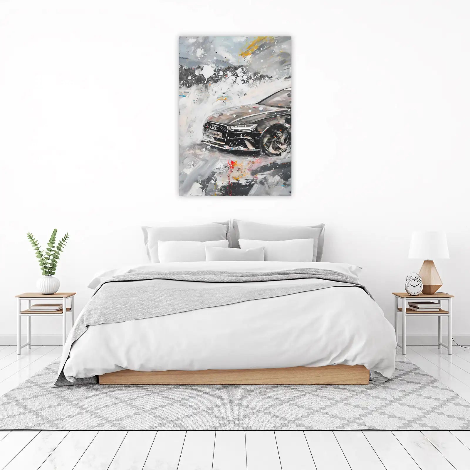 Dynamic Audi RS6 Abstract Motion Wall Art